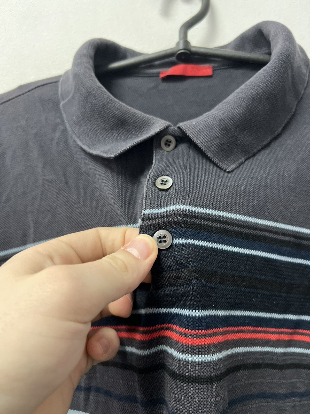 Prada Vintage Prada Polo T-Shirt Red Tab Luxury Size US L / EU 52-54 / 3 - 7 Thumbnail