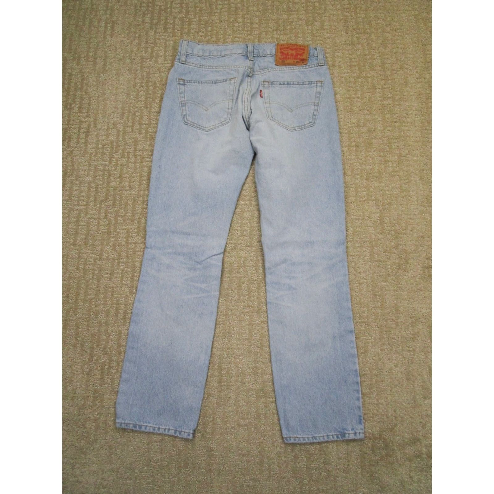 Levi's Levi's 511 Jeans Men 29x30 Light Blue Slim Straight Denim Pants Distressed Casual Jeans Size US 29 - 3 Thumbnail