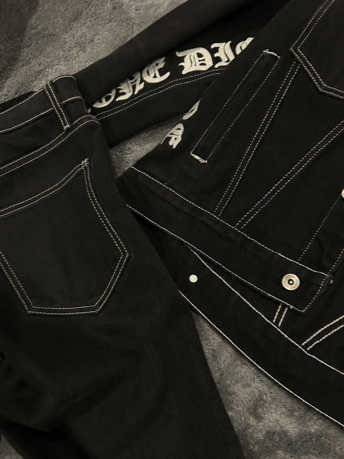 Vlone Vlone old english denim set Size US 34 / EU 50 - 11 Thumbnail