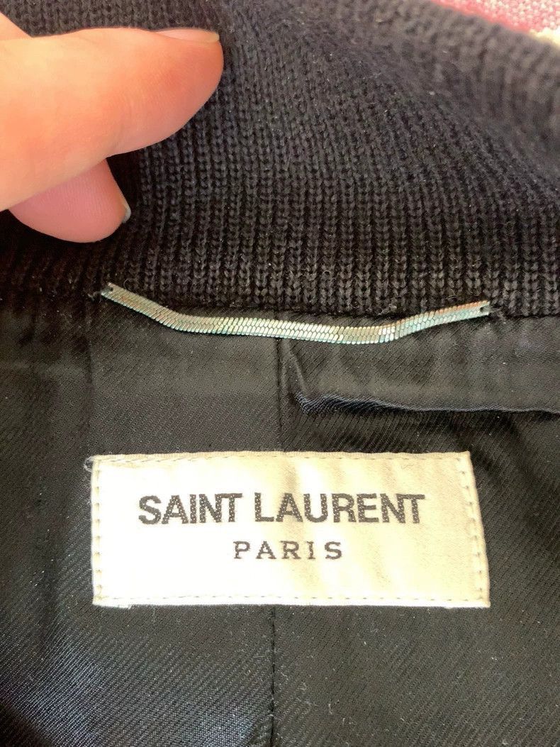 Other Saint Laurent Classic Black White Varsity Jacket Size US L / EU 52-54 / 3 - 2 Thumbnail