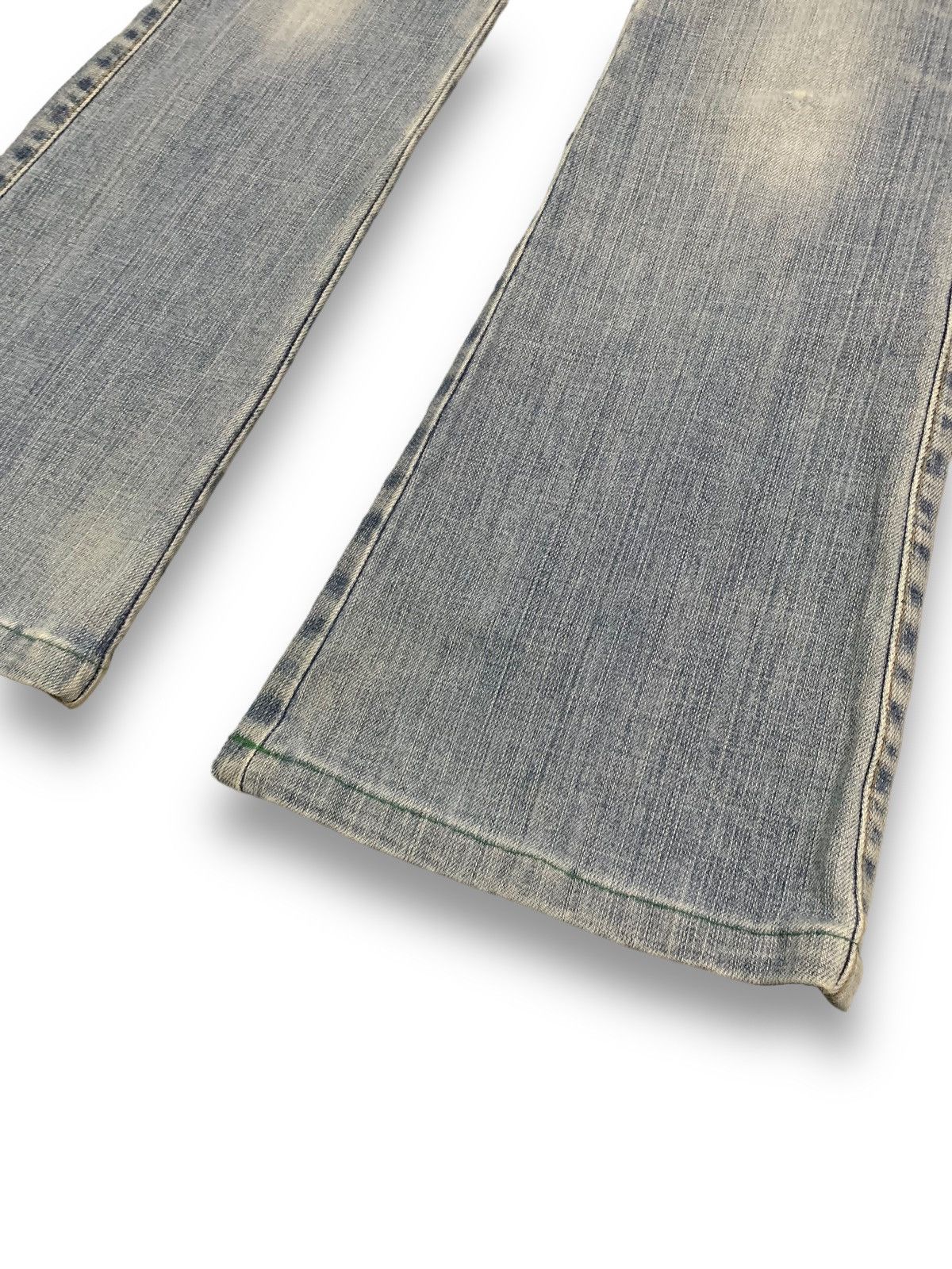 Hysteric Glamour Vintage Japanese Brand E.Blue Ripped Flare Bush Cargo Jeans Size US 28 / EU 44 - 11 Thumbnail