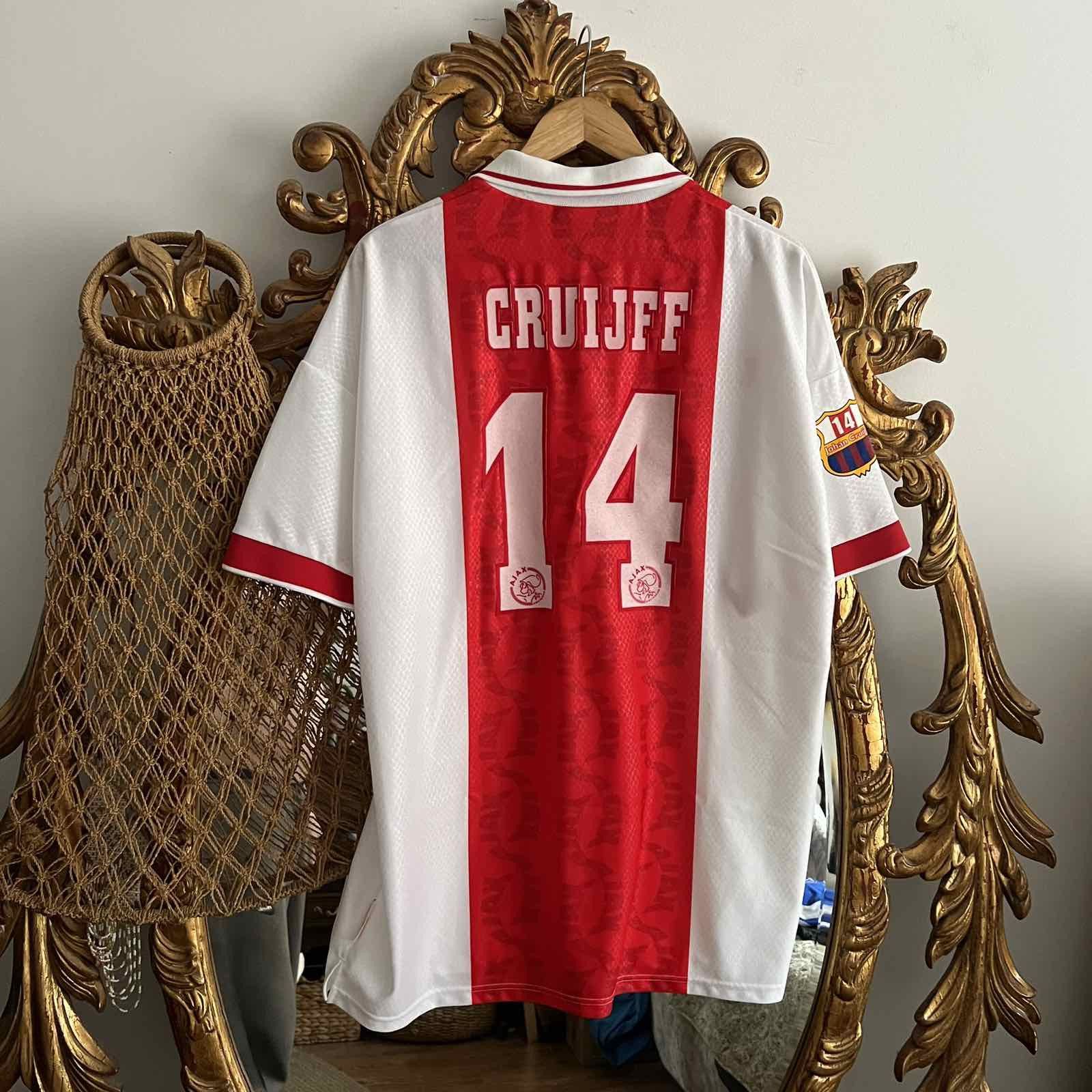 Umbro Vintage Ajax umbro 1998/1999 Home #14 CRUIJFF Soccer Jersey Size US XL / EU 56 / 4 - 1 Thumbnail