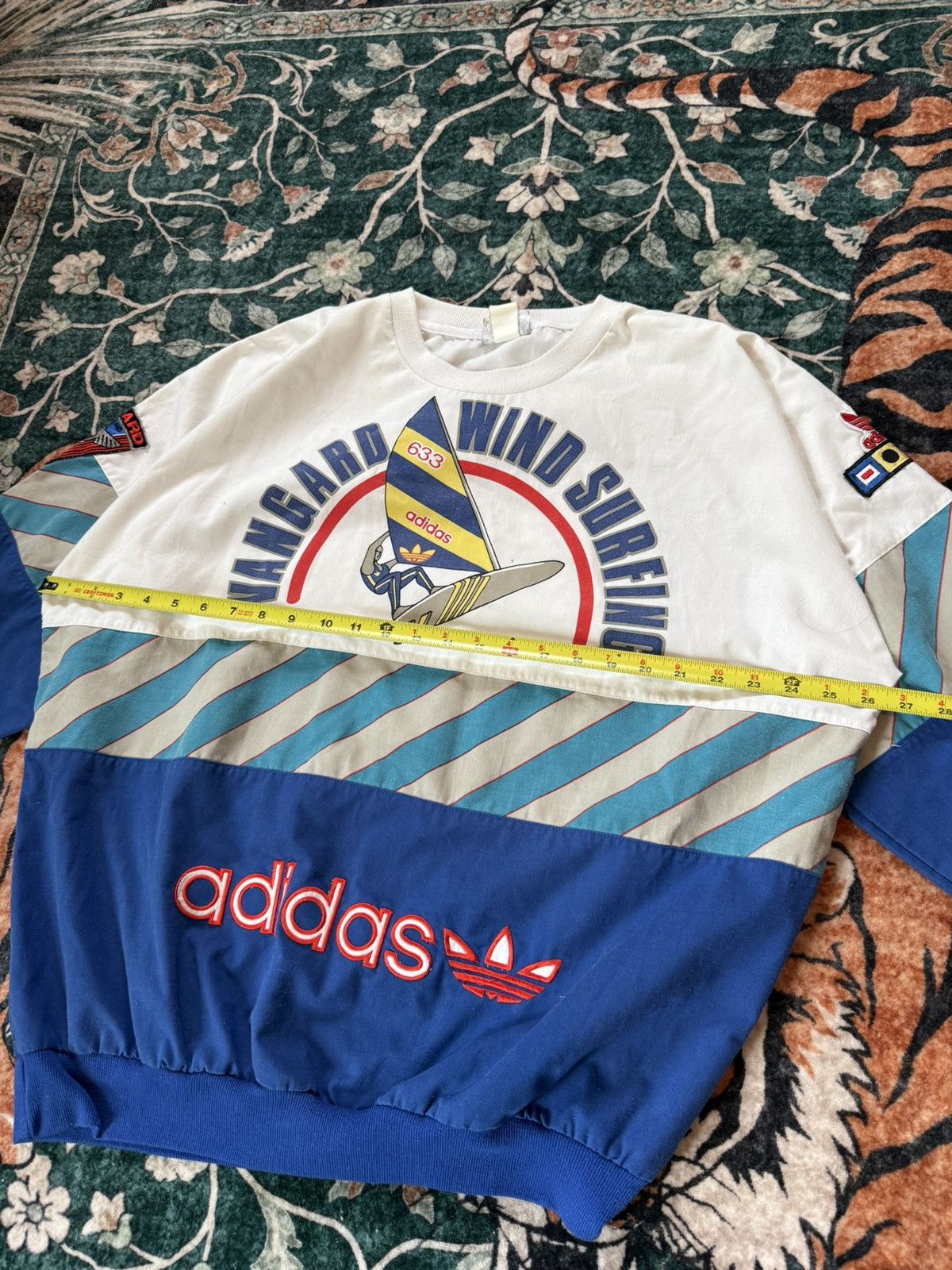 Adidas Vintage 80s Adidas Vanguard Windsurfing Pullover Size US L / EU 52-54 / 3 - 4 Thumbnail