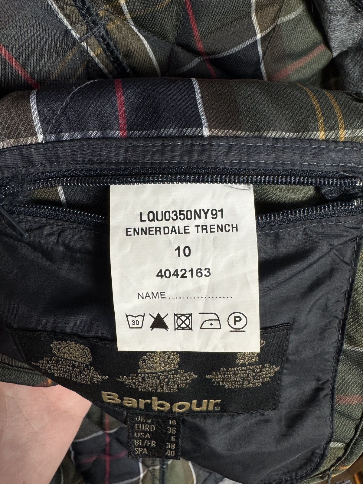 Barbour Women’s Barbour Ennerdale Trench Coat Quilted Jacket UK 10 Size M / US 6-8 / IT 42-44 - 11 Thumbnail