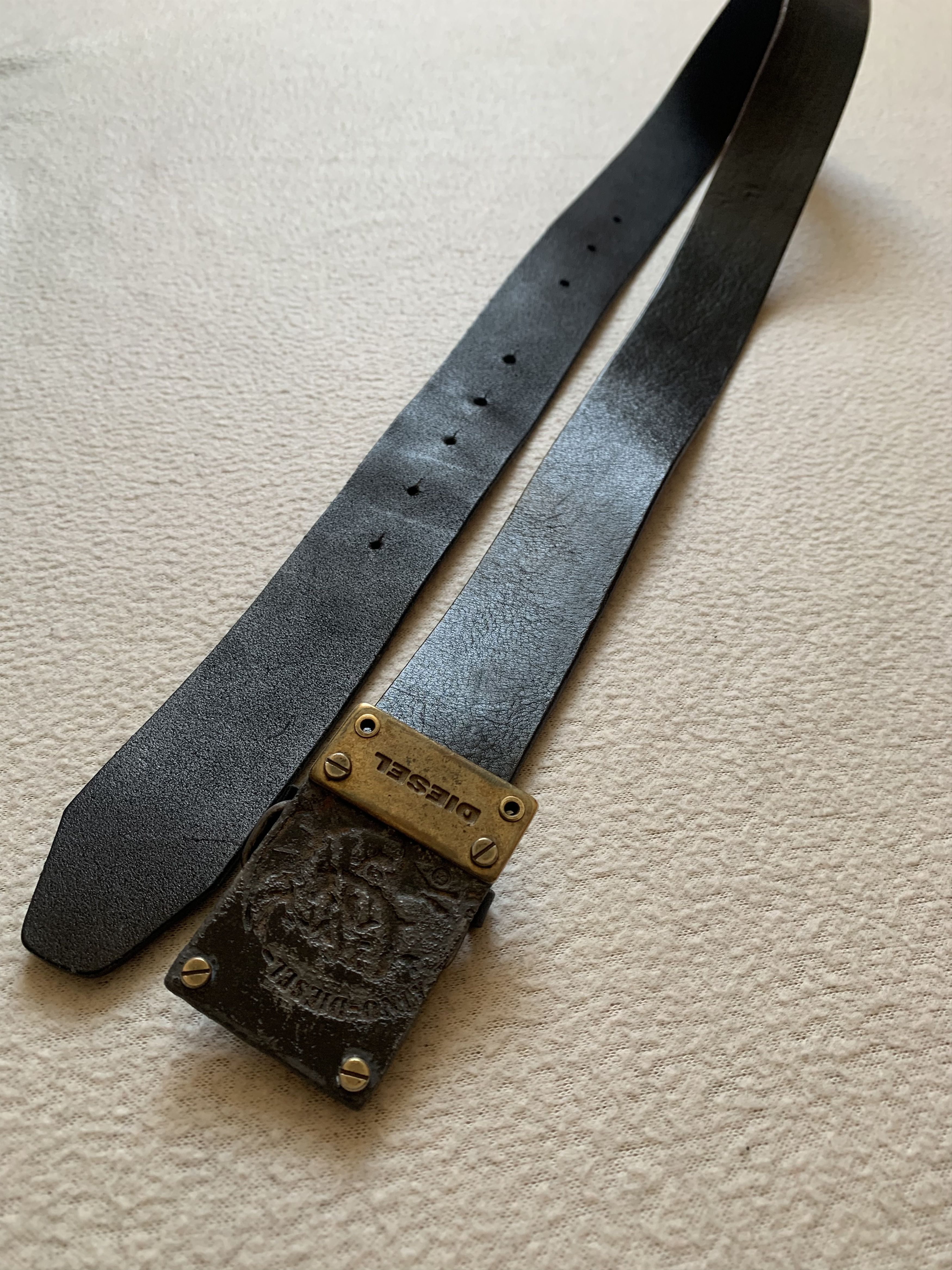 Diesel Vintage Y2K Diesel Leather Belt Size ONE SIZE - 7 Thumbnail