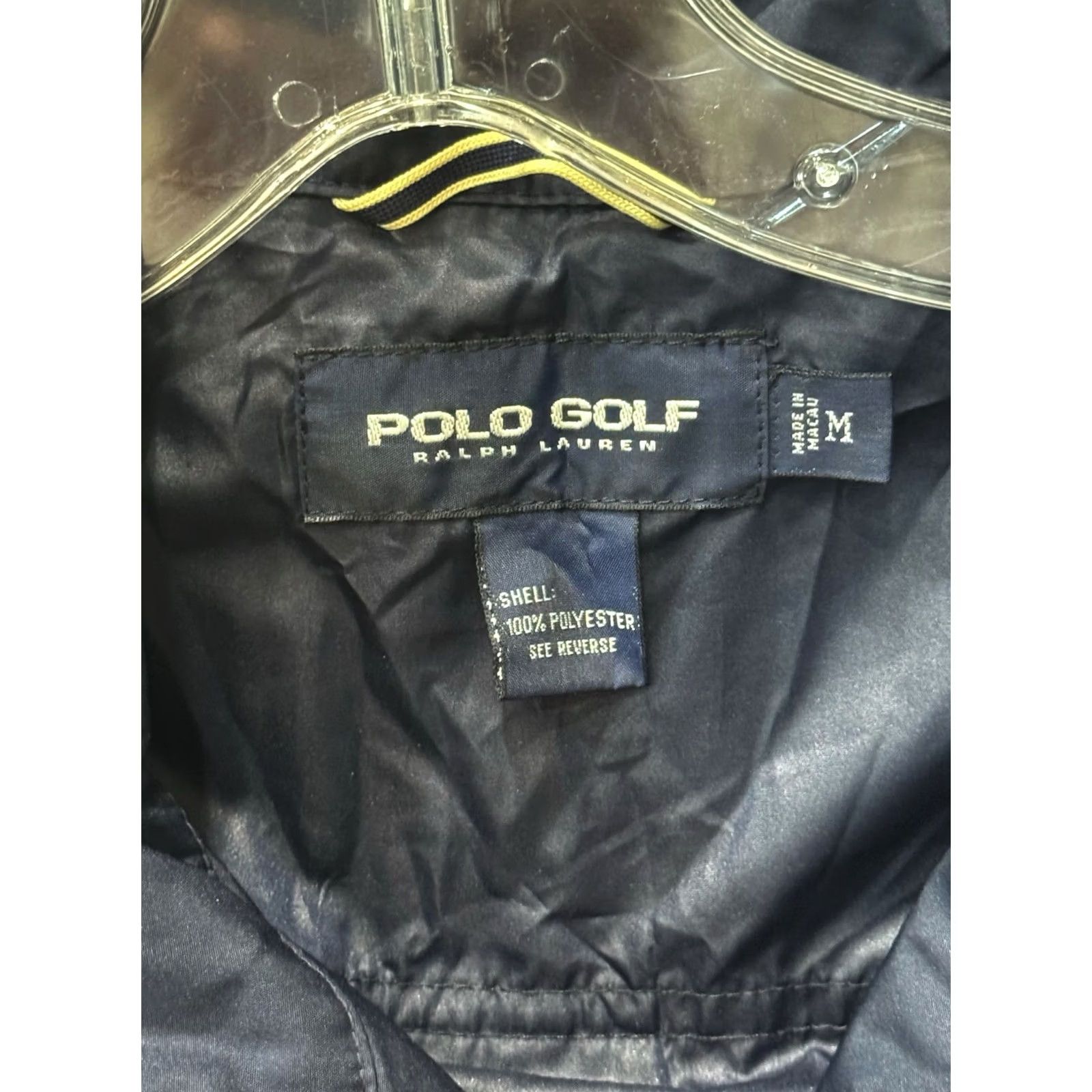Polo Ralph Lauren Polo Ralph Lauren Navy Blue Poly Jacket SWEATER Medium M Mens Size US M / EU 48-50 / 2 - 4 Thumbnail