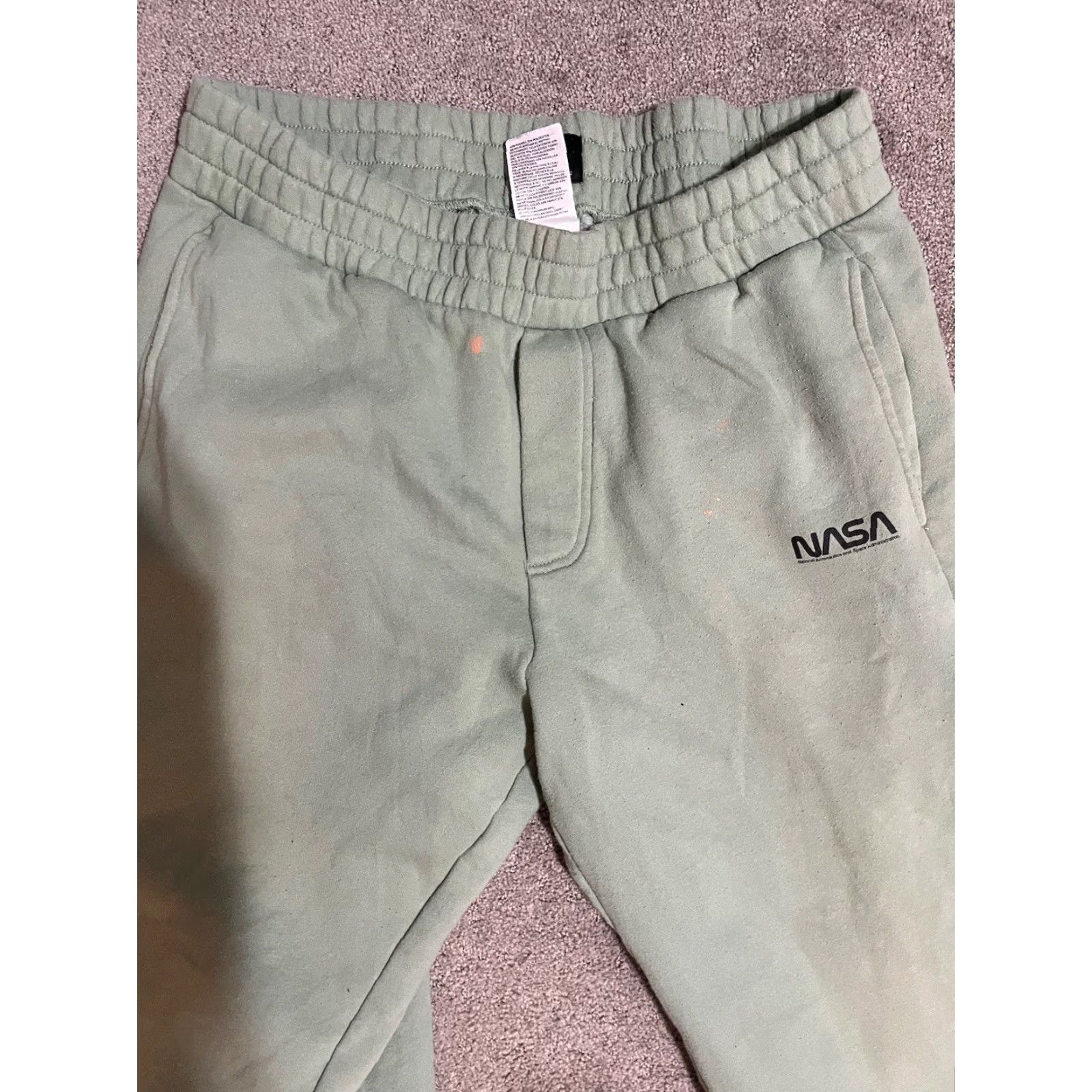 H&M H&M NASA Mint Green Relaxed Fit Sweatpants Mens Size Large Size US 33 - 2 Thumbnail