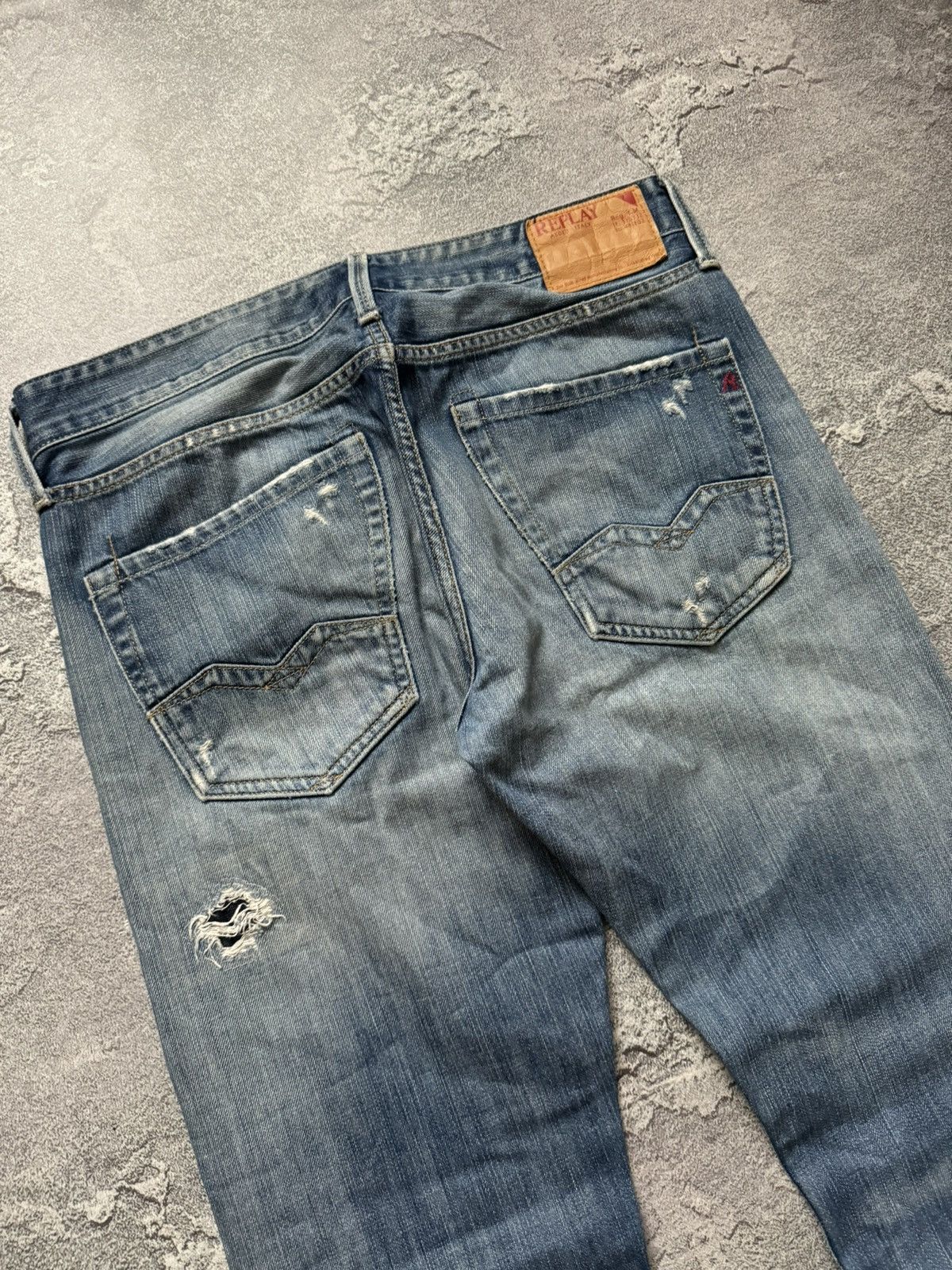 Replay Replay 32/32 waitom distressed denim pant trouser Jean chino Size US 32 / EU 48 - 13 Thumbnail