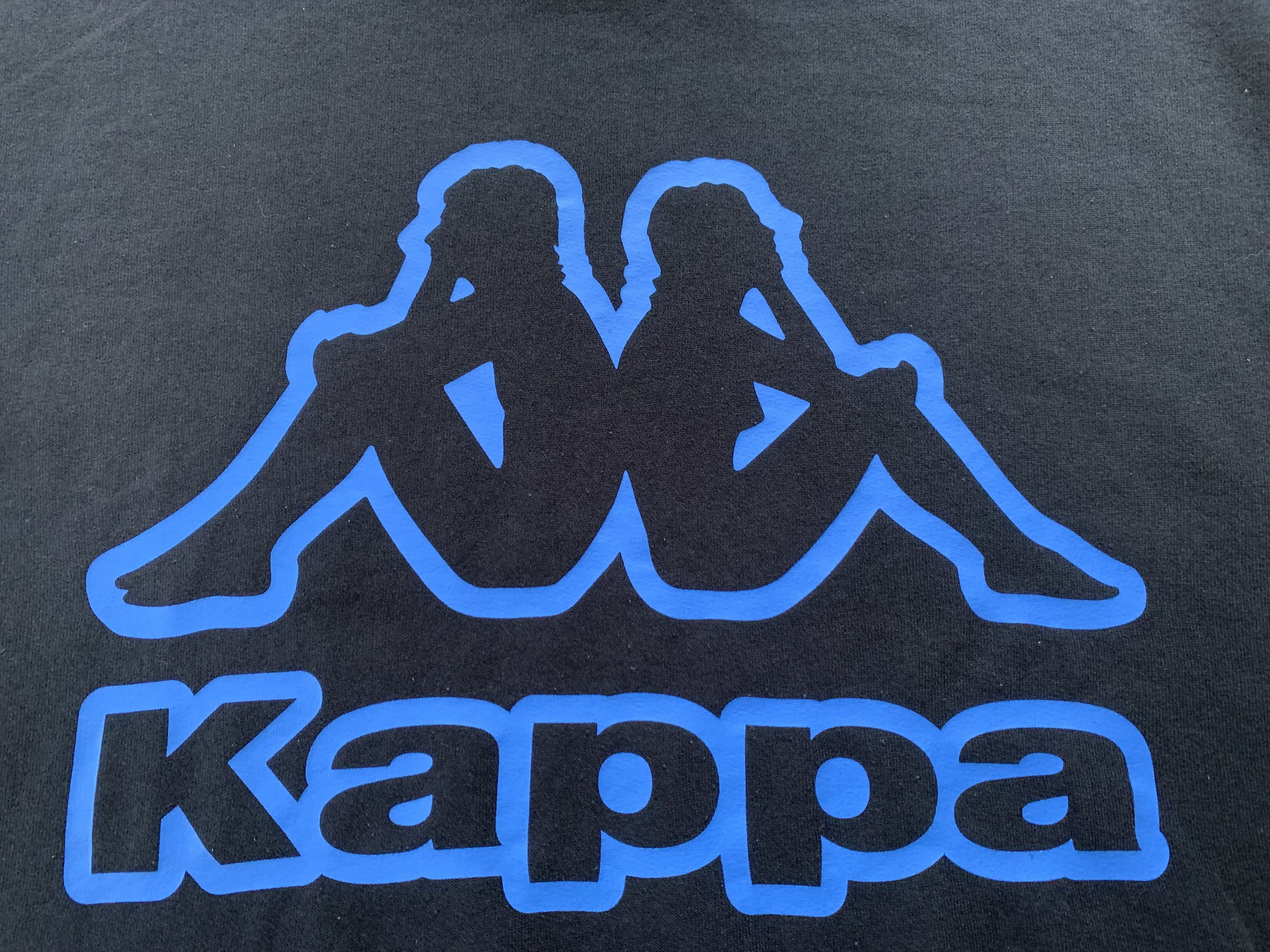 Kappa Kappa Black Big Logo Cotton Lampas Sweatshirt Size US M / EU 48-50 / 2 - 5 Thumbnail