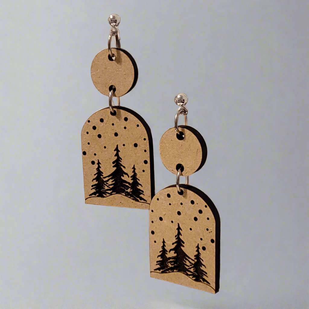 Handmade Christmas Tree Dangle Earrings Size ONE SIZE - 1 Thumbnail