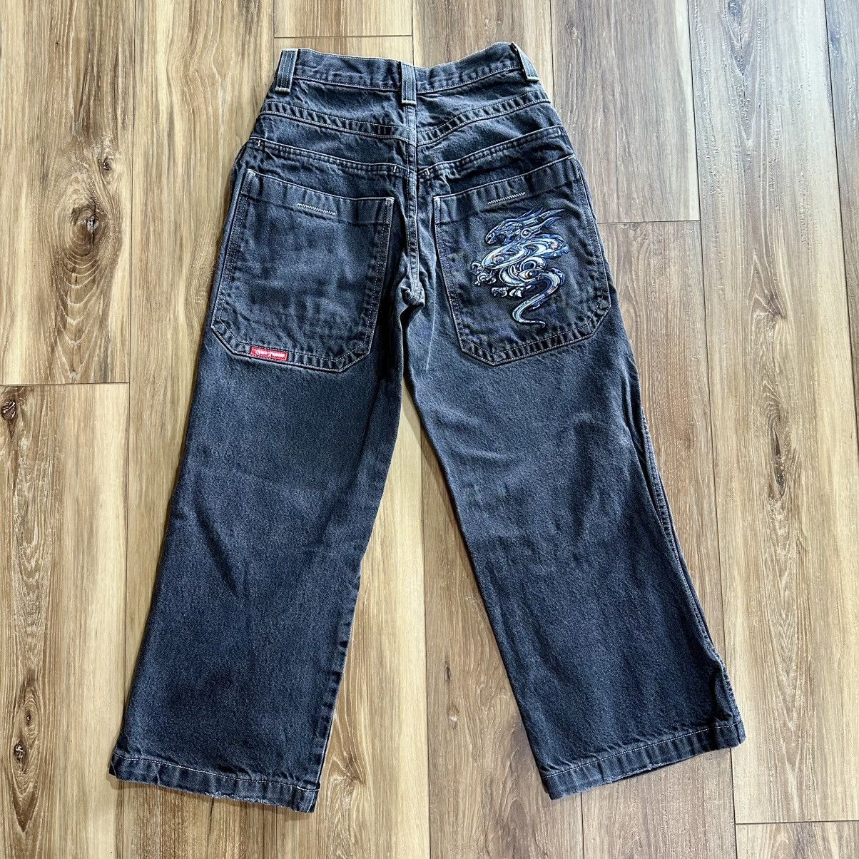 Vintage 90s Y2K JNCO Jeans Tribals Dragon Denim Jeans Boy 14