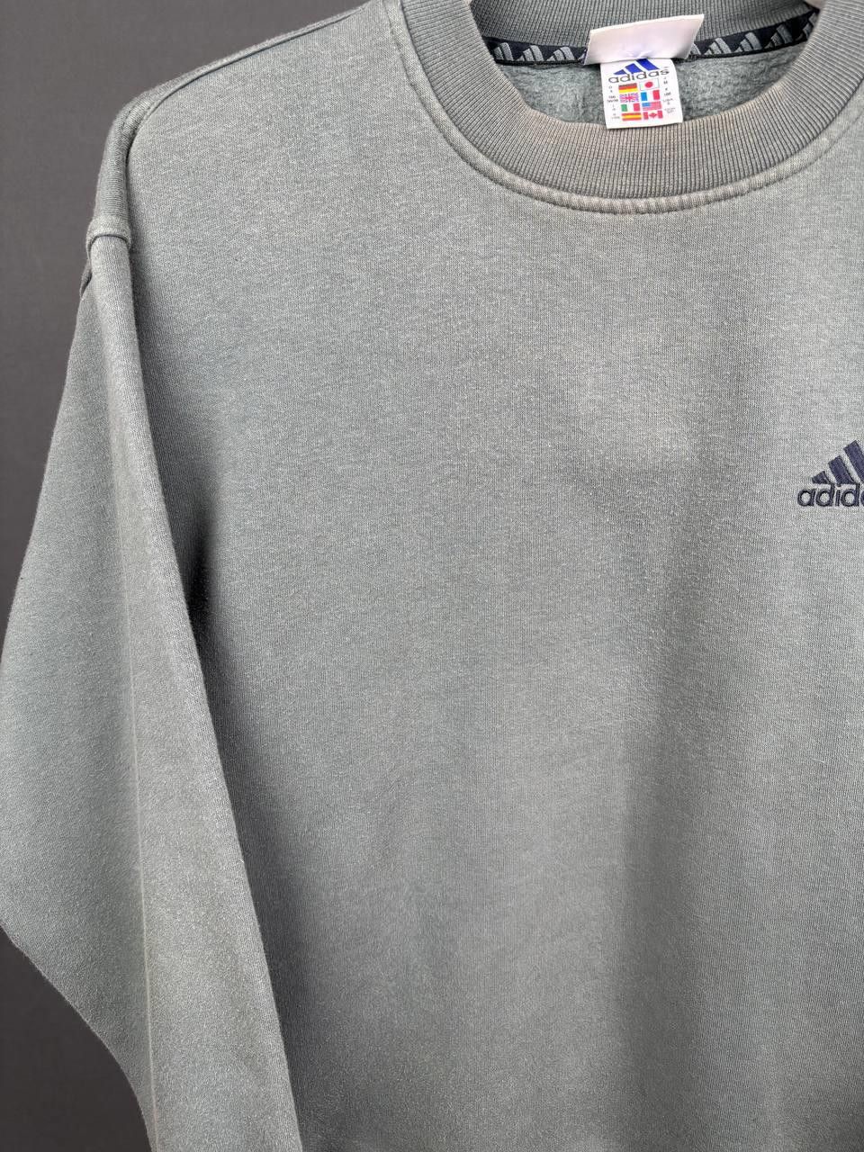 Adidas Adidas Crewneck Sweatshirt Size S Grey Vintage Size US S / EU 44-46 / 1 - 2 Thumbnail