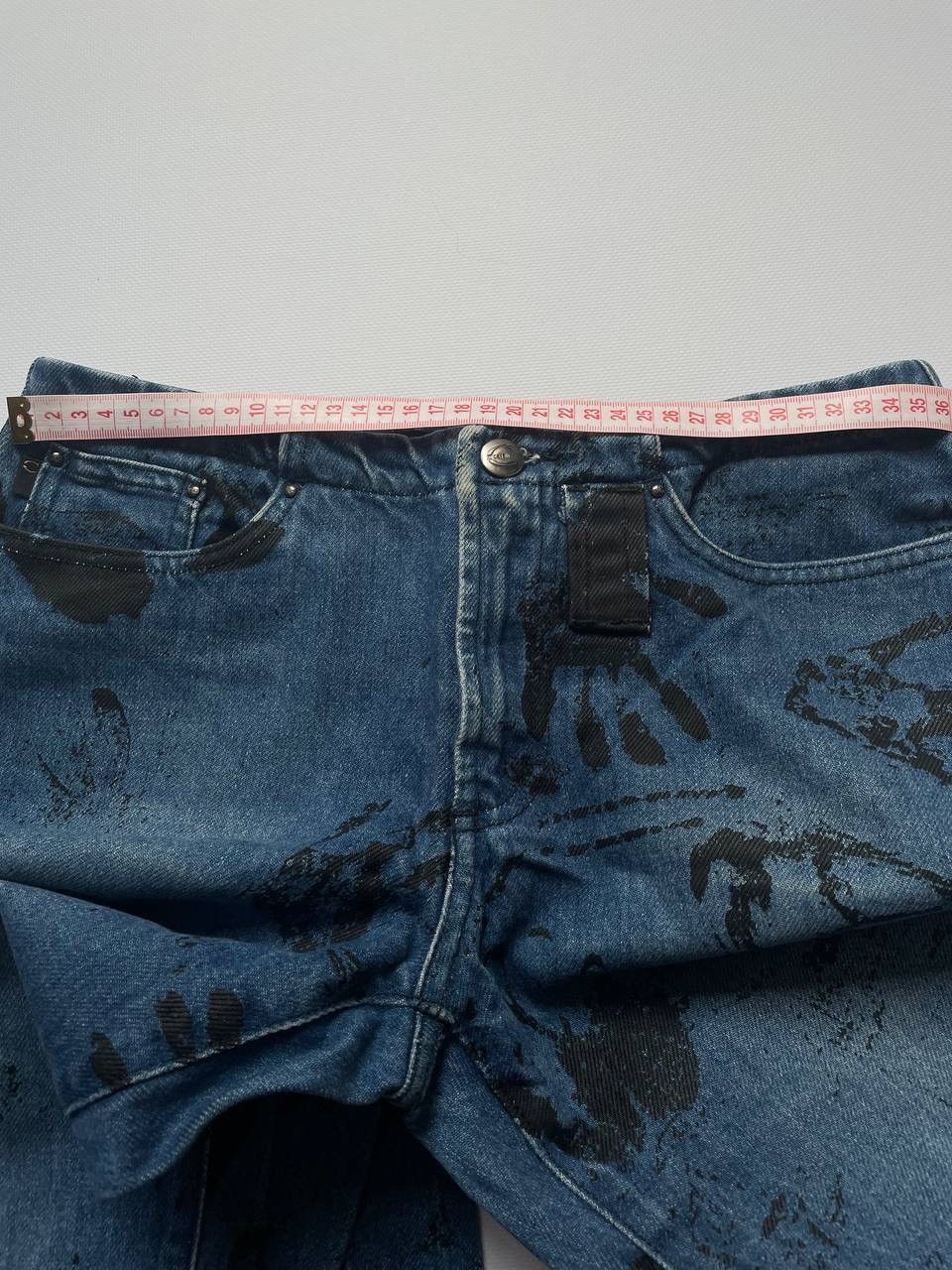 Just Cavalli Just Cavalli handprint painted print graphic denim pants Size 28" / US 6 / IT 42 - 12 Thumbnail