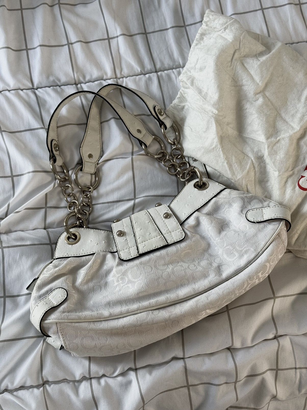 Guess Guess vintage buckle logo bag Monogram mini 00s Y2k Handbag Size ONE SIZE - 7 Thumbnail