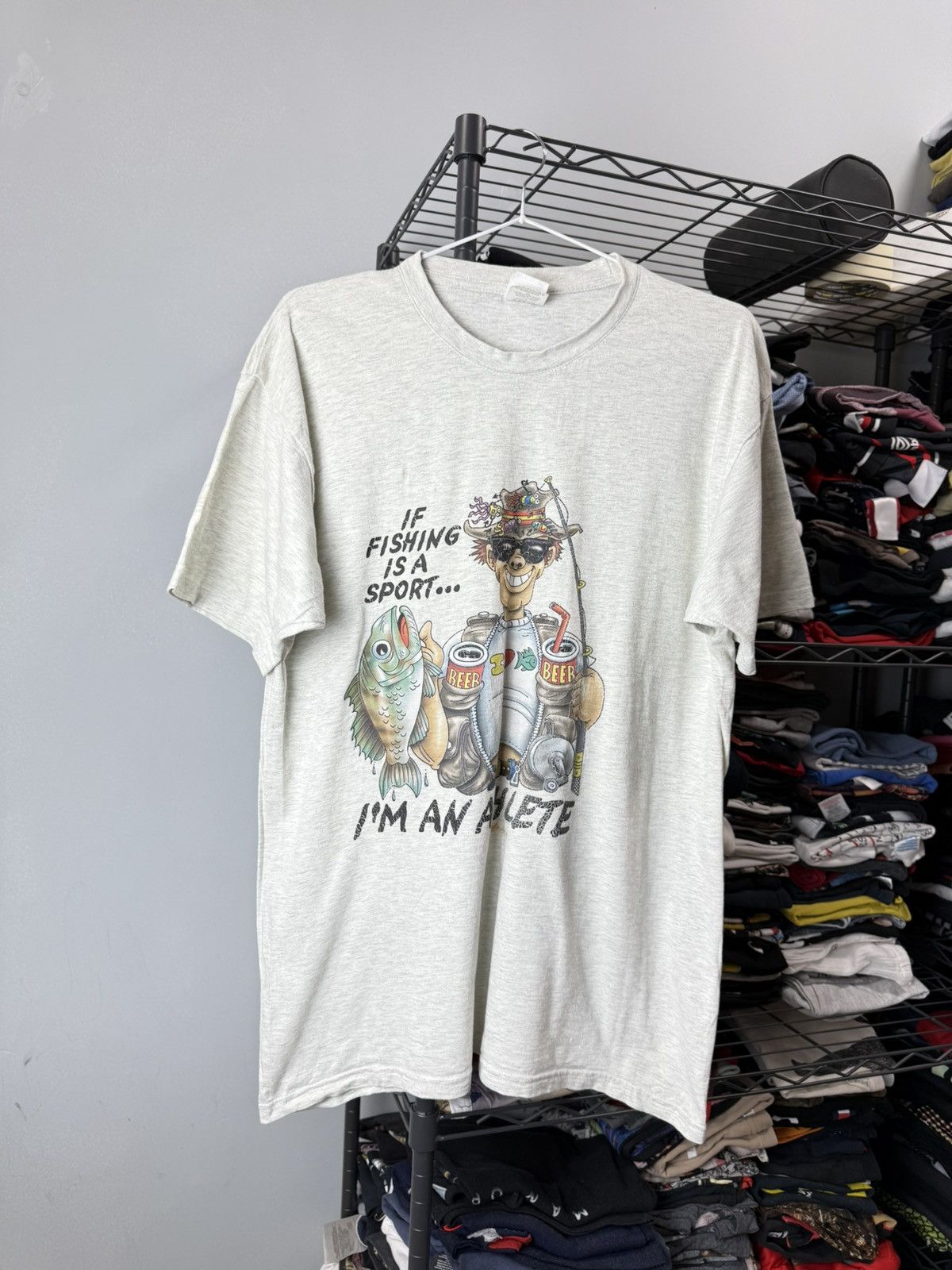Other Vintage 00’s Fishing Is A Sport Humor T Shirt Y2K Hype Size US L / EU 52-54 / 3 - 1 Thumbnail