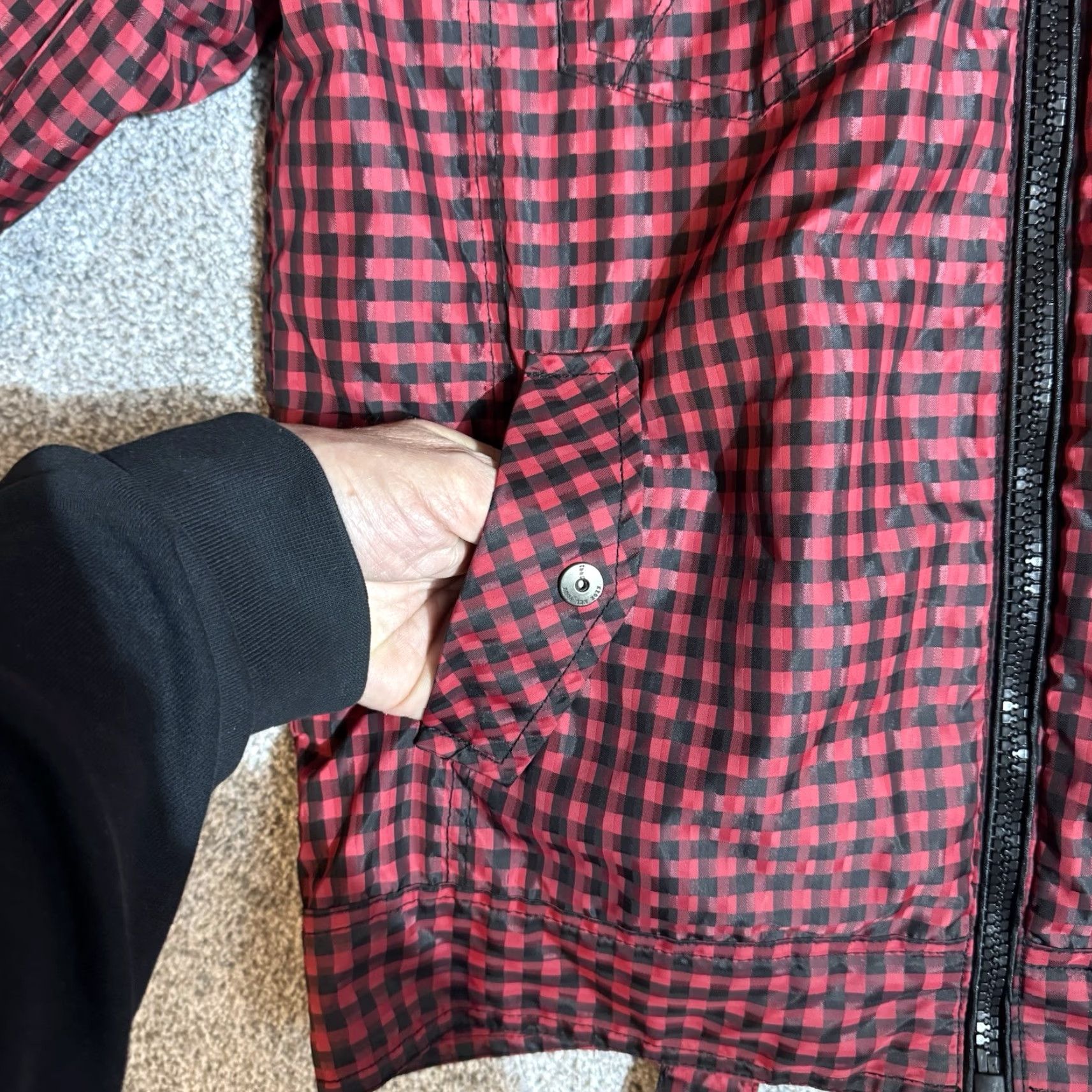 Vintage Xios Jacket Women Medium Red Biker Tattoo Punk Y2K Look Edgy Full Zip Pockets Short Jacket Vintage No Seasoned Casual City Outdoor Regular Size M / US 6-8 / IT 42-44 - 4 Thumbnail