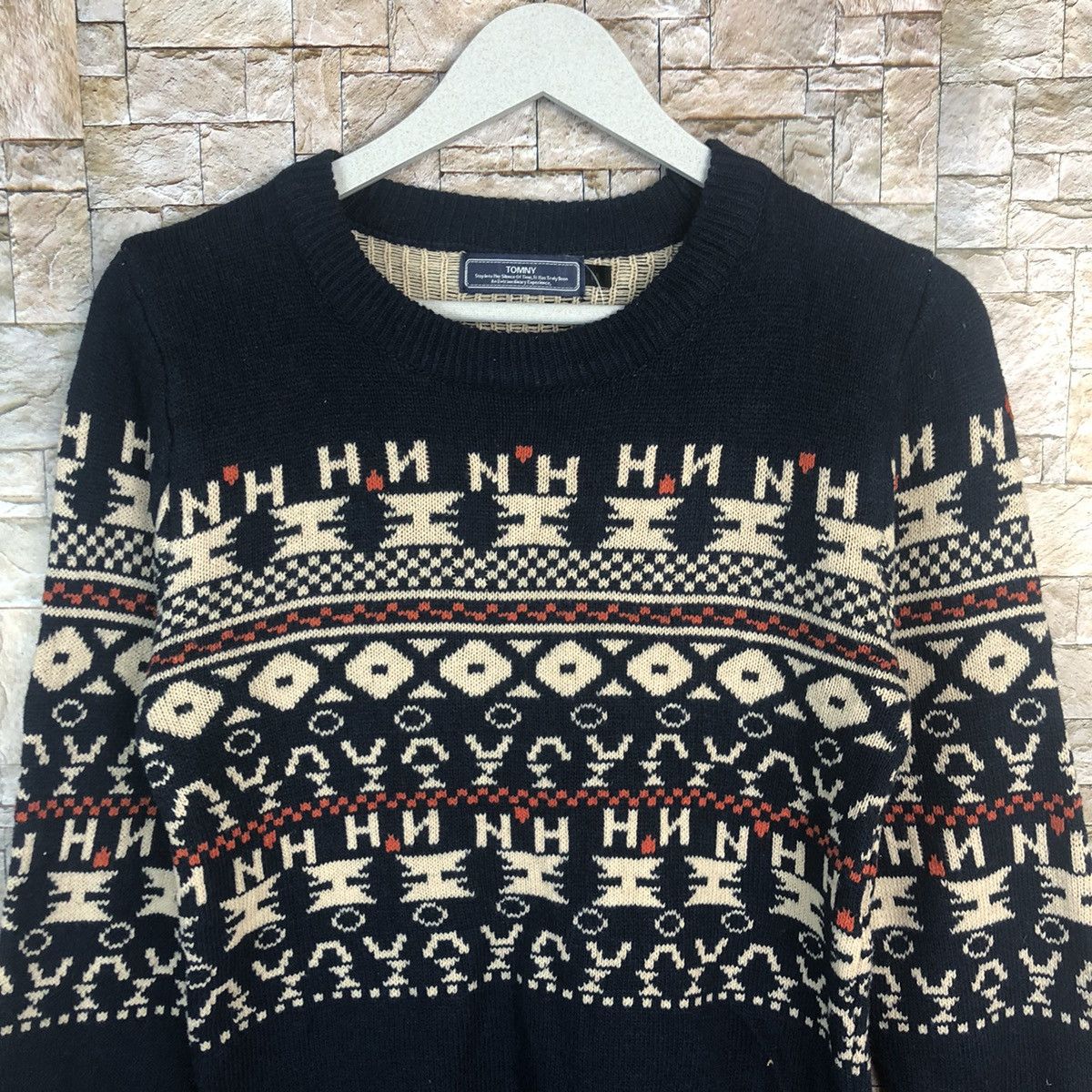 Homespun Knitwear × Japanese Brand Tomny Dark Blue Knitwear #A36 Size M / US 6-8 / IT 42-44 - 5 Thumbnail