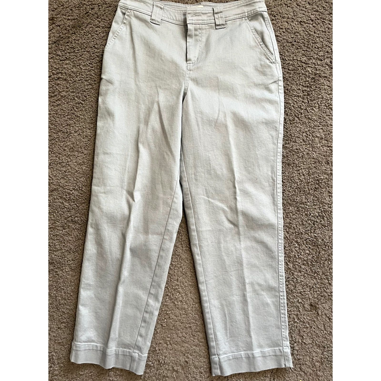 Vintage A New Day Jeans Women Wide-Leg 6 Light Blue Cotton Blend High Rise Stretch Pockets Denim Size 28" / US 6 / IT 42 - 2 Thumbnail