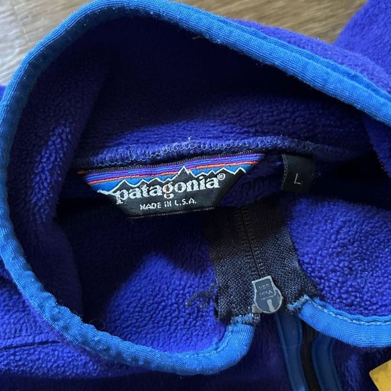 Patagonia Vintage Blue Fleece Patagonia Zip-up Size US L / EU 52-54 / 3 - 4 Thumbnail