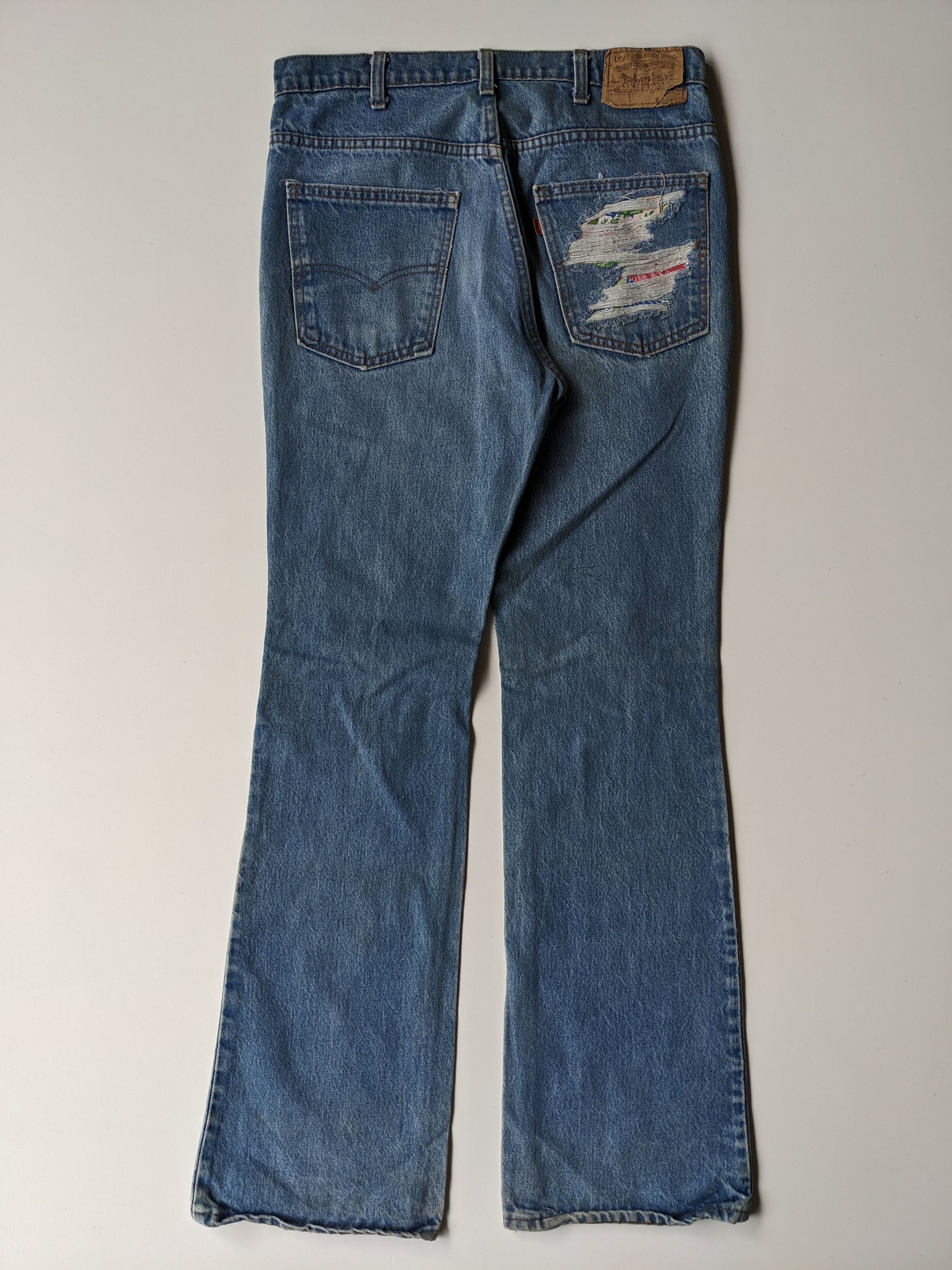 LVC × Levi's × Vintage Vintage 80s Levi's Orange tab flare patchwork Size US 32 / EU 48 - 2 Thumbnail