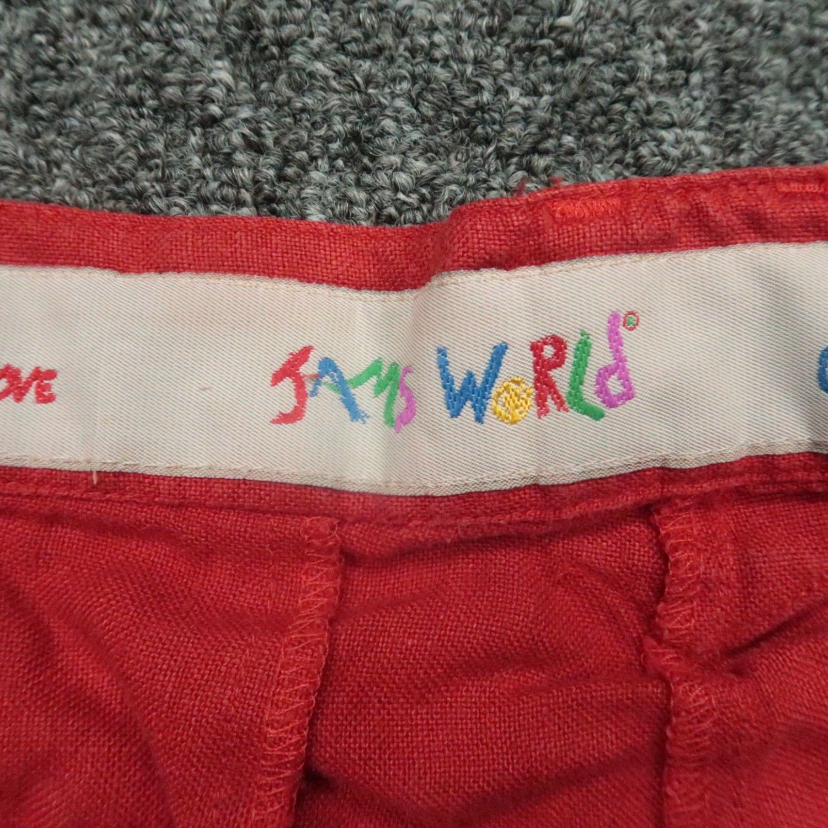 Jams World Jams World Shorts Mens 36 Paprika Red 100% Linen Chino Lightweight Button Flat Front Belt Loops Pockets Casual Travel Vintage: No Regu l ar Size US 36 / EU 52 - 3 Thumbnail