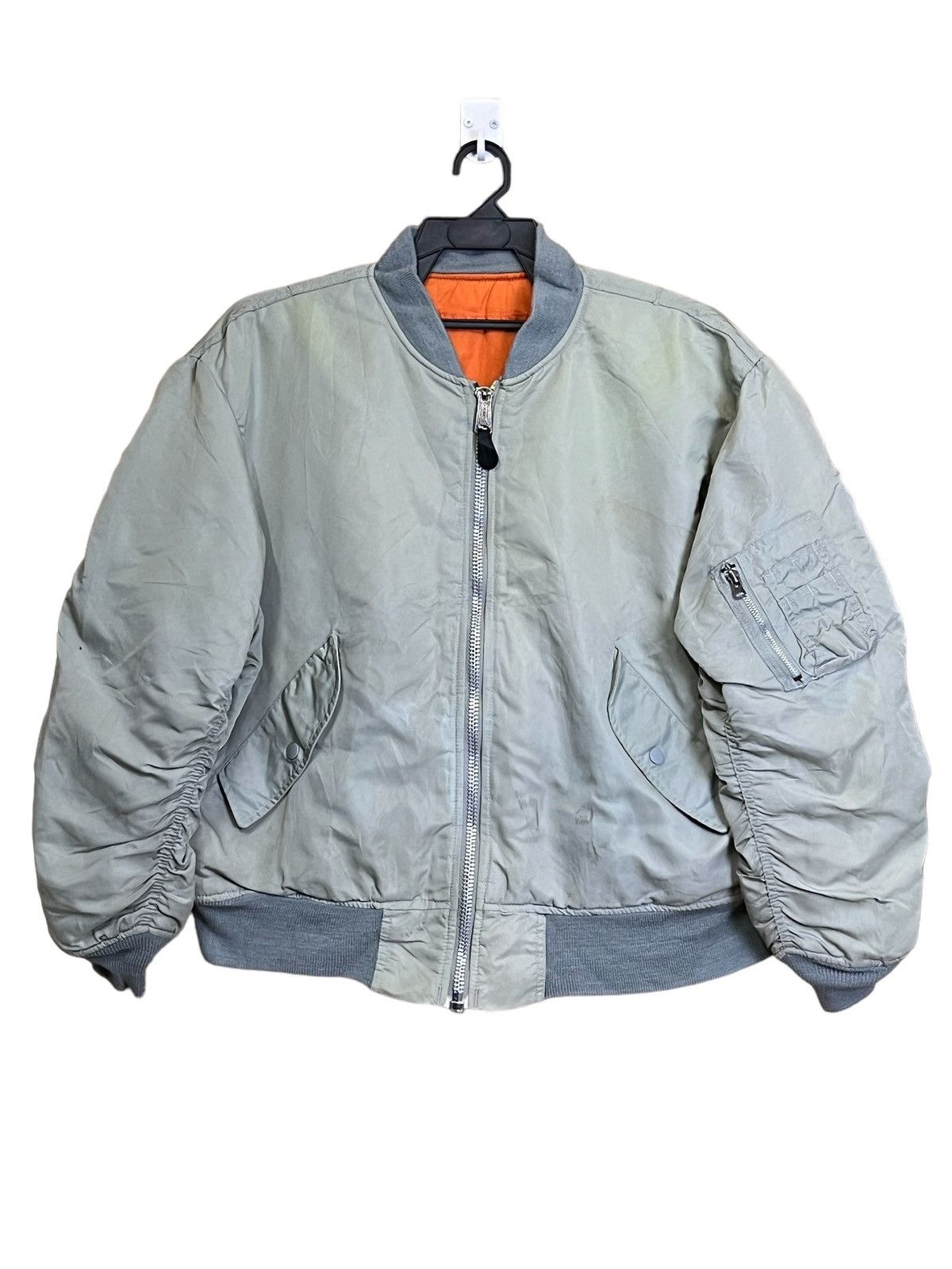 Alpha Industries VINTAGE ALPHA INDUSTRIES MA-1 USAF BOMBER JACKET Size US L / EU 52-54 / 3 - 1 Thumbnail