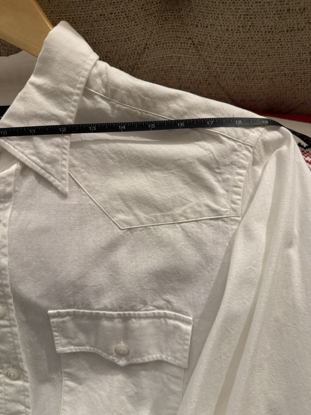 Drake's Drakes white western double pocket shirt XXL Size US XXL / EU 58 / 5 - 10 Thumbnail