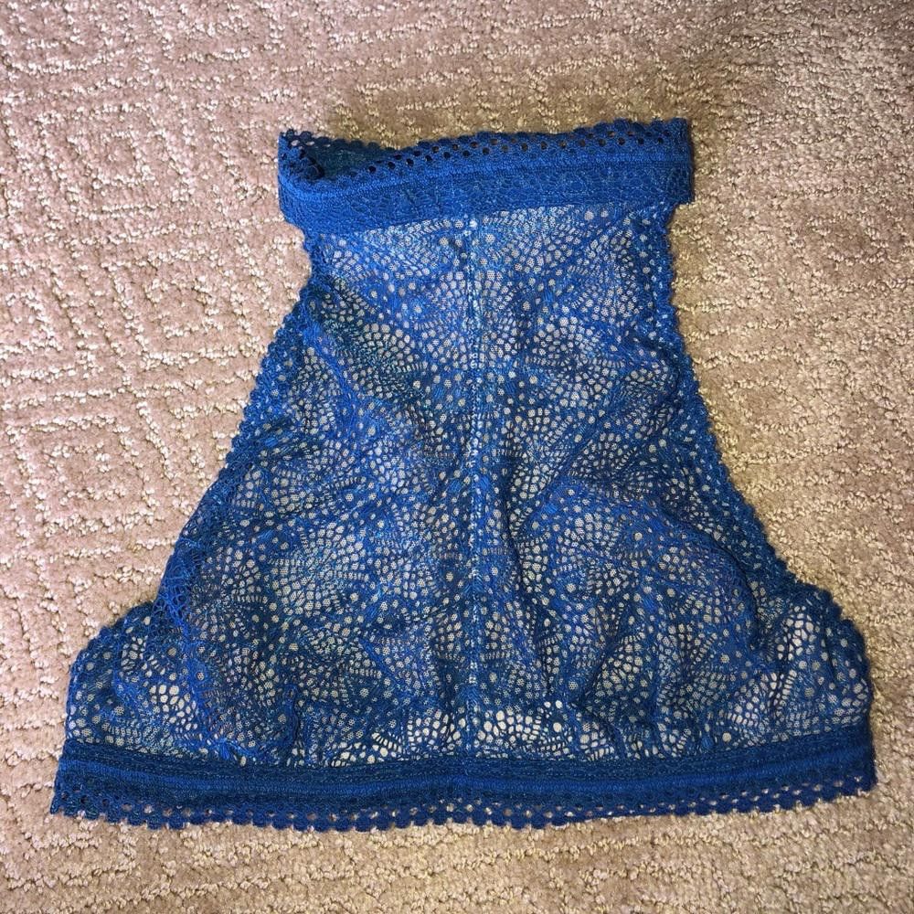 Designer NWOT Victoria’s Secret High Neck Lace Bralette Size ONE SIZE - 1 Thumbnail