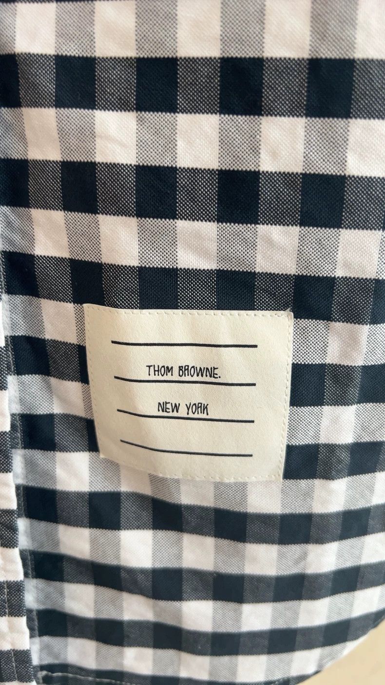 Thom Browne Thom Browne Plaid short-sleeved shirt Size US XS / EU 42 / 0 - 2 Thumbnail