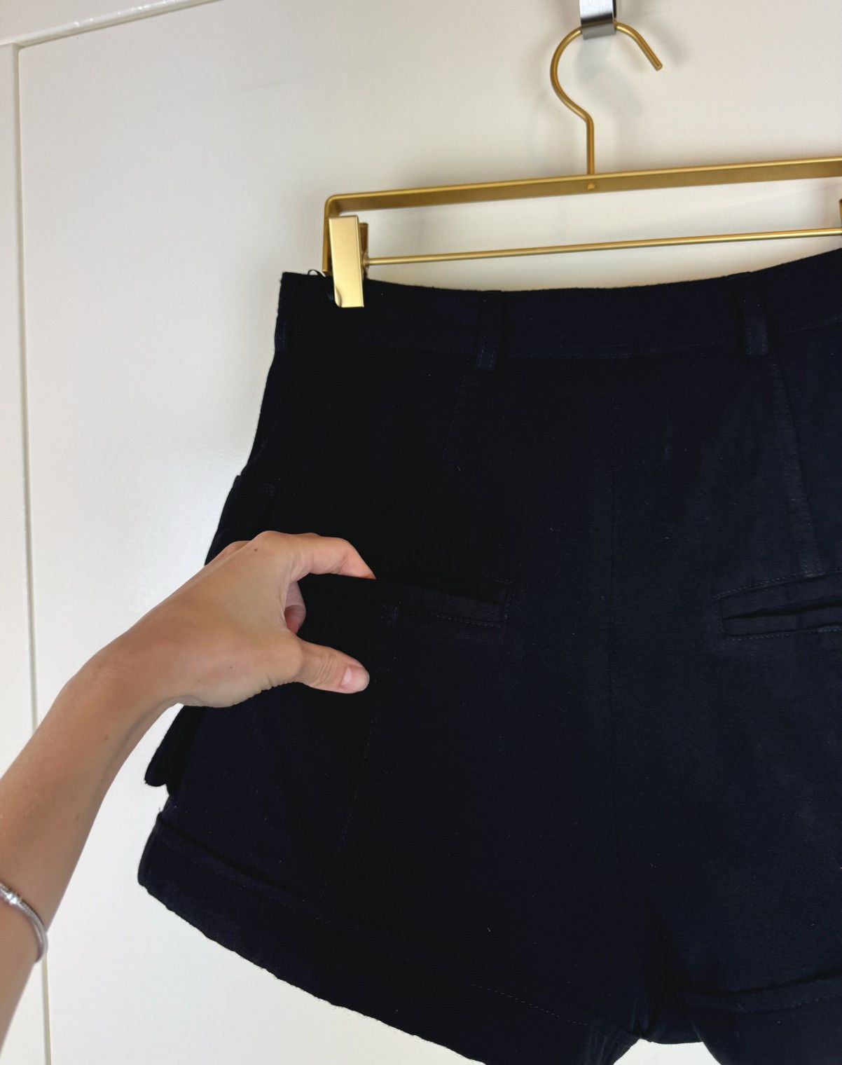 Balmain Balmain boiled wool cargo Bermuda shorts black high rise Size 28" / US 6 / IT 42 - 7 Thumbnail