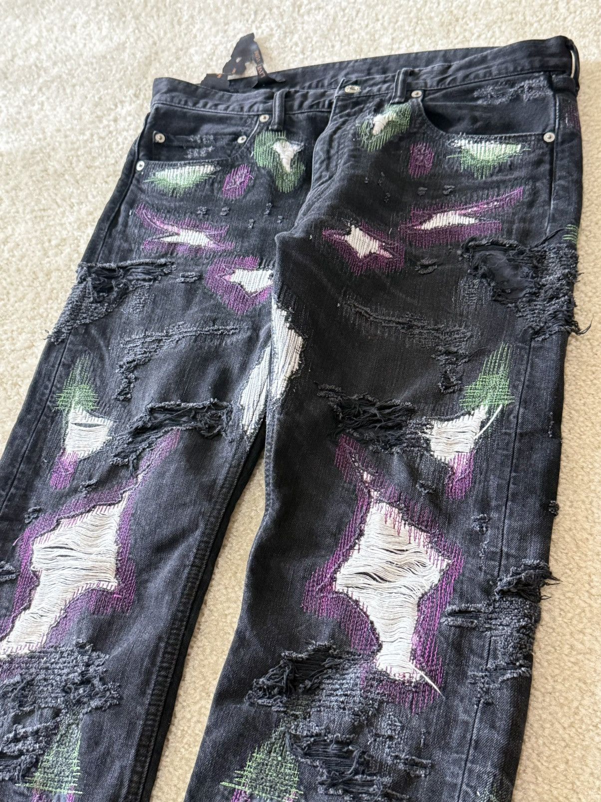 Vlone VLONE SS18 Black Scab Denim Size US 32 / EU 48 - 3 Thumbnail