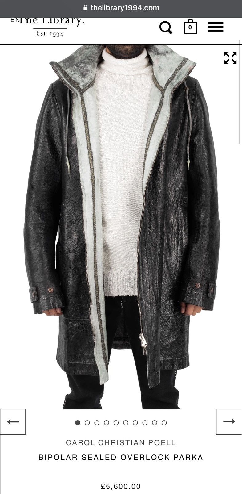 Carol Christian Poell CCP Bipolar Overlock Parka | Grailed