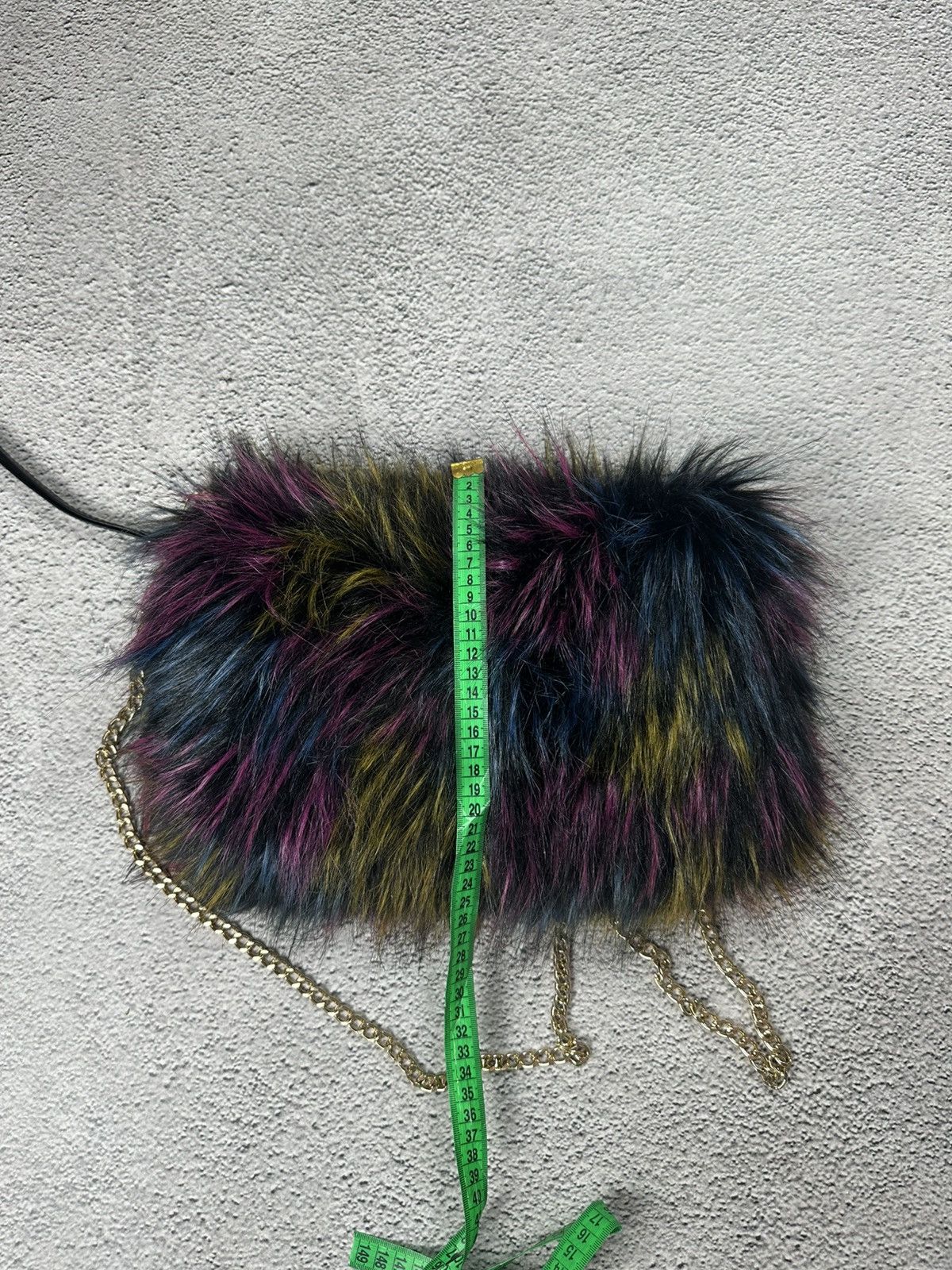 Japanese Brand Crazy Y2K Fur Fuzzy Japan Bag Opium Effected SK8 Style Size ONE SIZE - 8 Thumbnail
