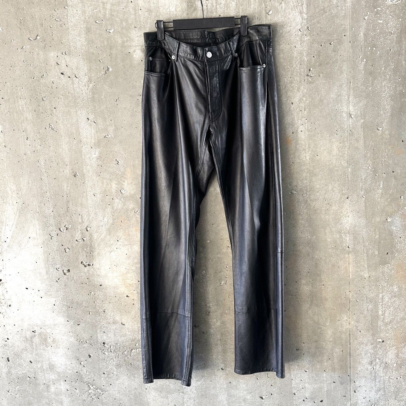 パンツ \"helmut lang\" 1998 real leather pants Helmut Lang 98 Lamb Leather Pants – HUIBEN