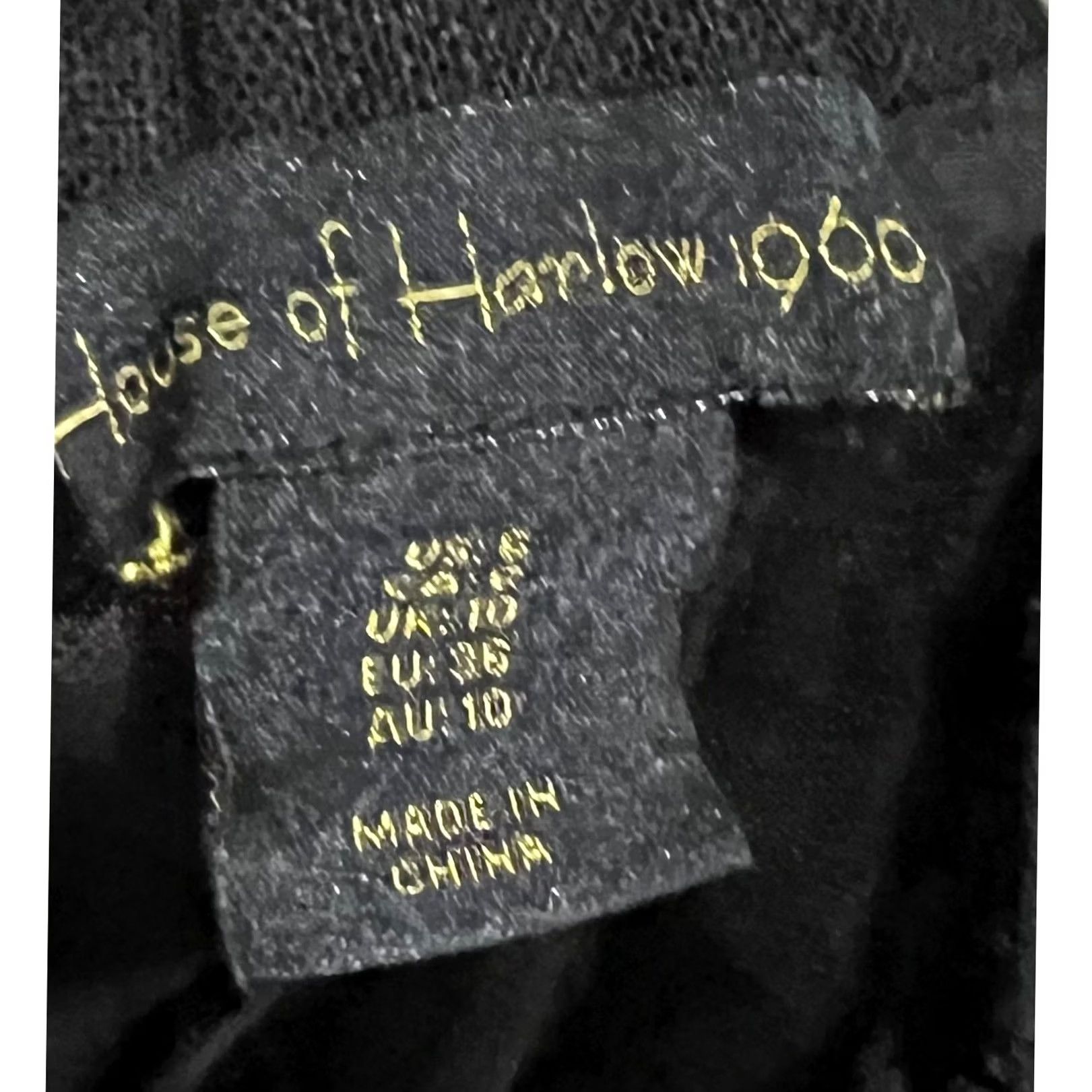 Vintage House of Harlow 1960 Pants Black Cargo Linen Blend Women's 6 Straight Leg Pants Women Black Cargo Linen Blend 6 Straight Leg Size 28" / US 6 / IT 42 - 6 Thumbnail