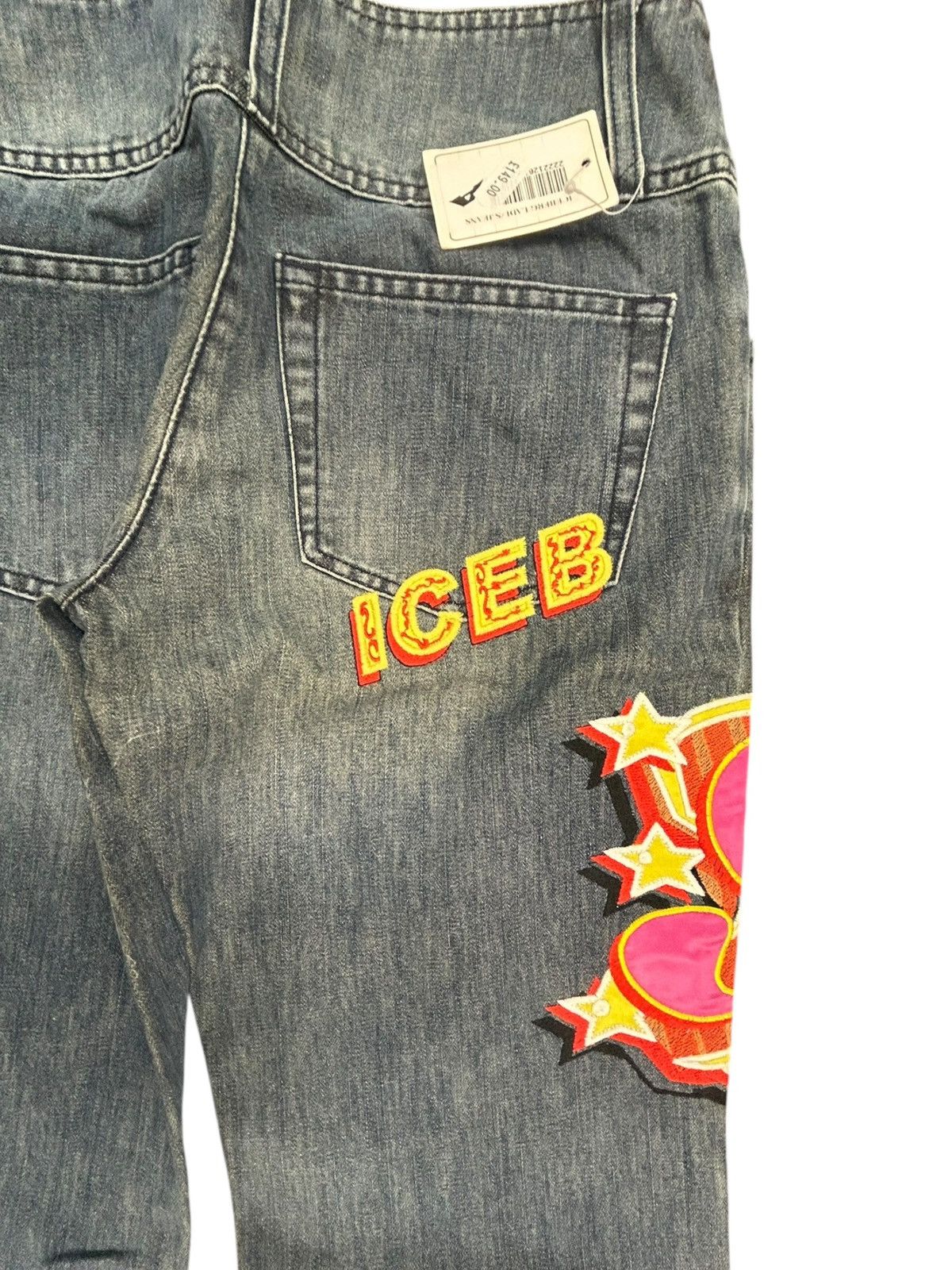 Iceberg NWT RARE Vintage Iceberg Ice B Pop Art Graphic Jeans size26 Size 26" / US 2 / IT 38 - 8 Thumbnail