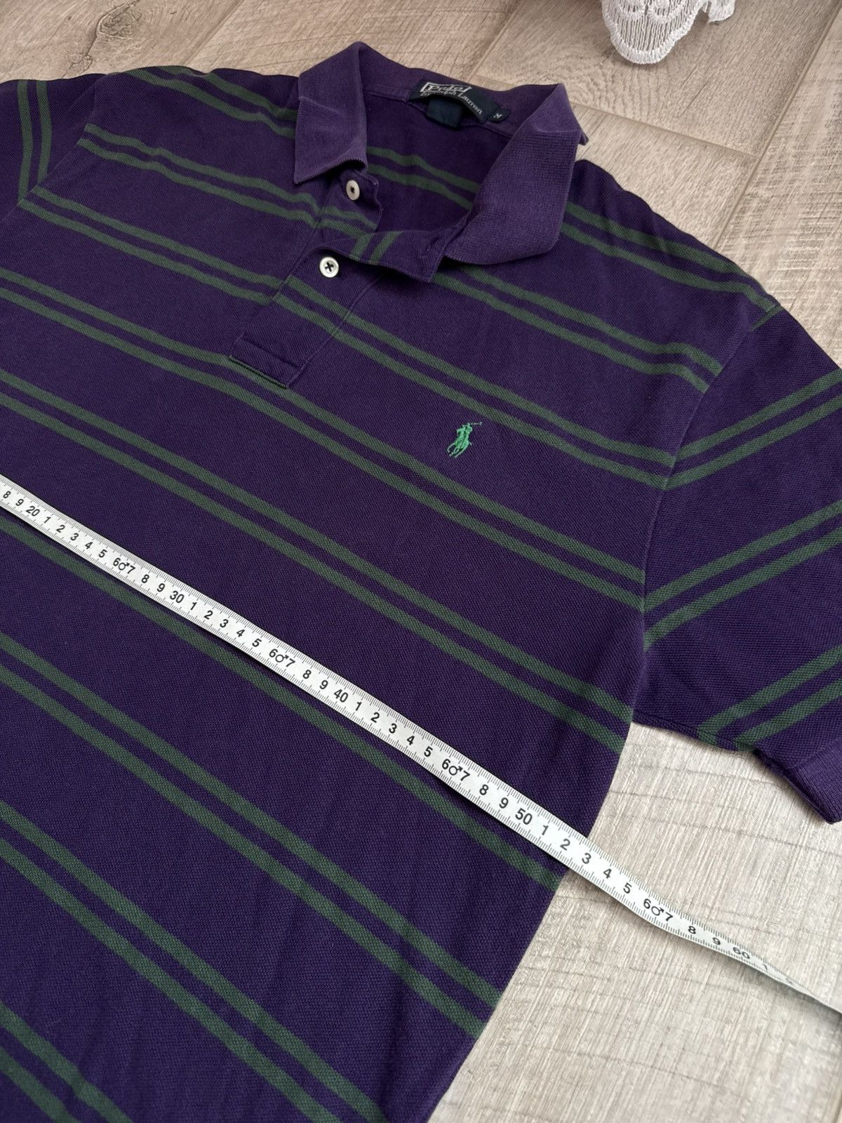 Polo Ralph Lauren Polo Ralph Lauren Riders Club Vintage Striped Polo Pony Size US L / EU 52-54 / 3 - 6 Thumbnail