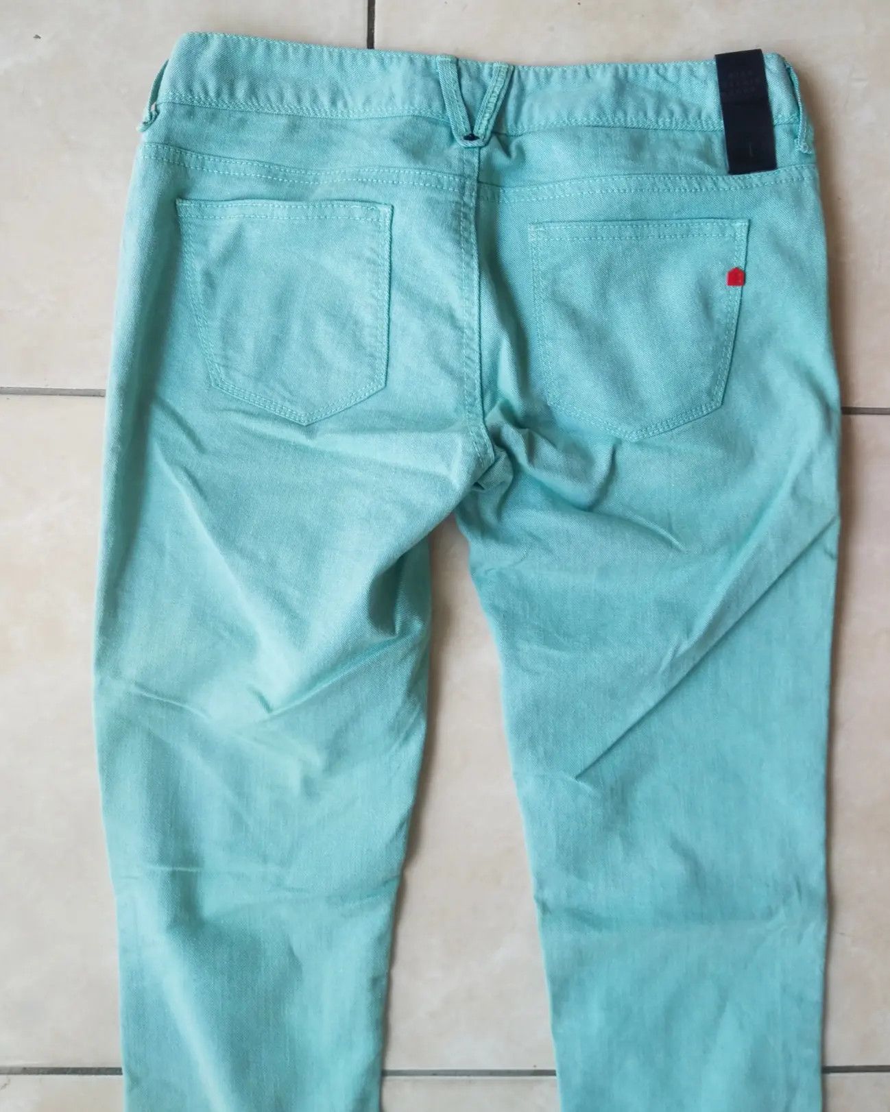 BEANPOLE Beanpole Bike Repair Shop Cyan Chino Pants Size 27" / US 4 / IT 40 - 2 Thumbnail