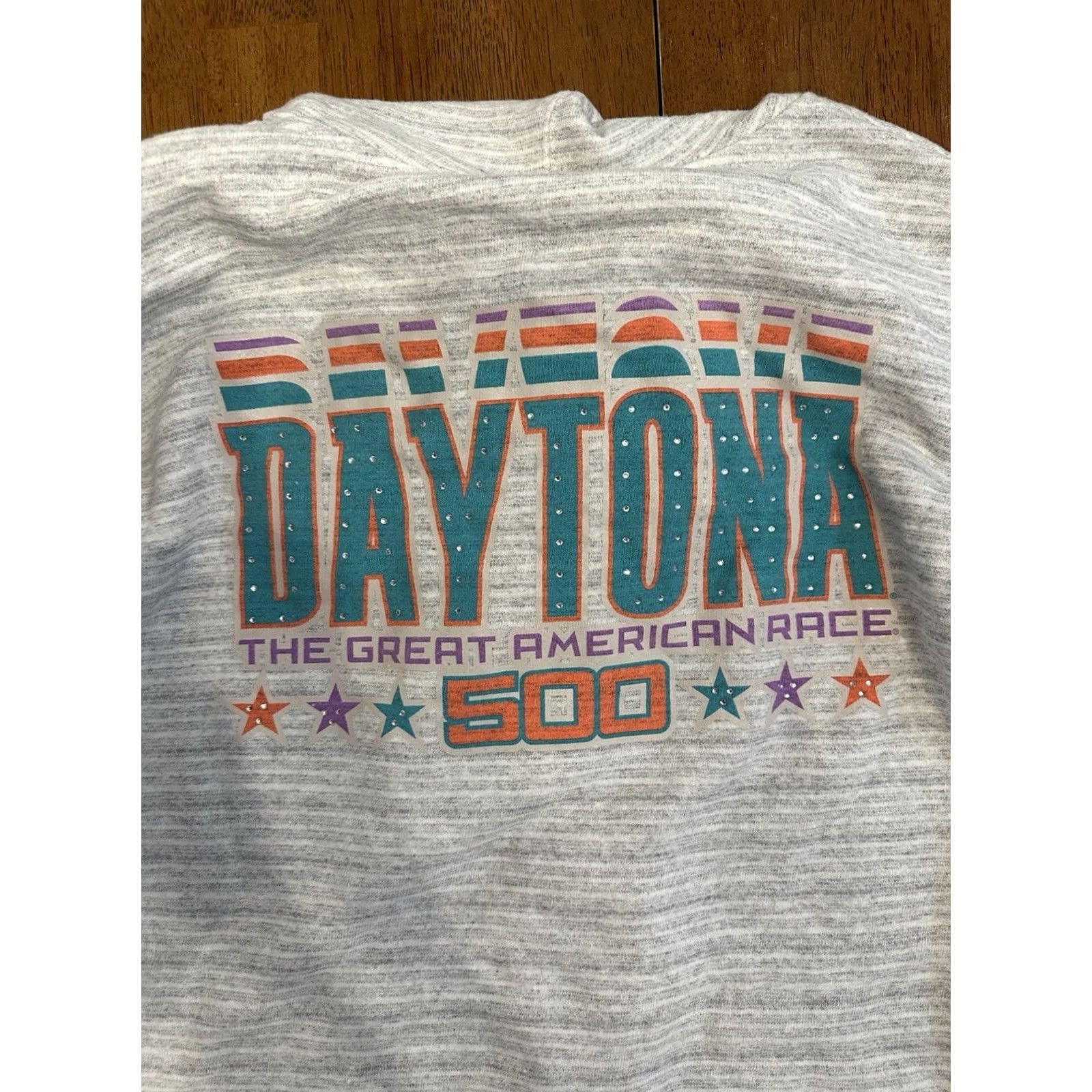 NASCAR VINTAGE 2015 Daytona 500 Womens Full Zip Hoodie Sweatshirt NASCAR M Gray Pullover Zip Hoodie Collectable Christmas Nascar Womens M Size M / US 6-8 / IT 42-44 - 4 Thumbnail