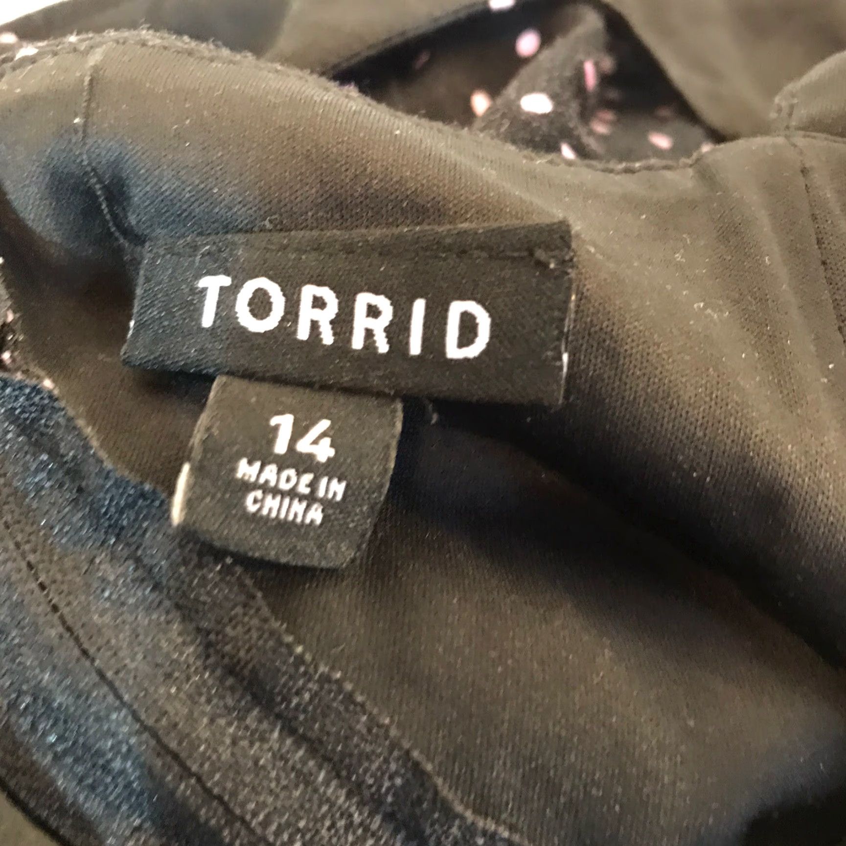 Torrid Torrid Women's Plus Size Midi Dress Sleeveless Polka Dot Cotton Spandex Fit & Flare Summer Casual Dress Size 14 Black White Size XL / US 12-14 / IT 48-50 - 6 Thumbnail