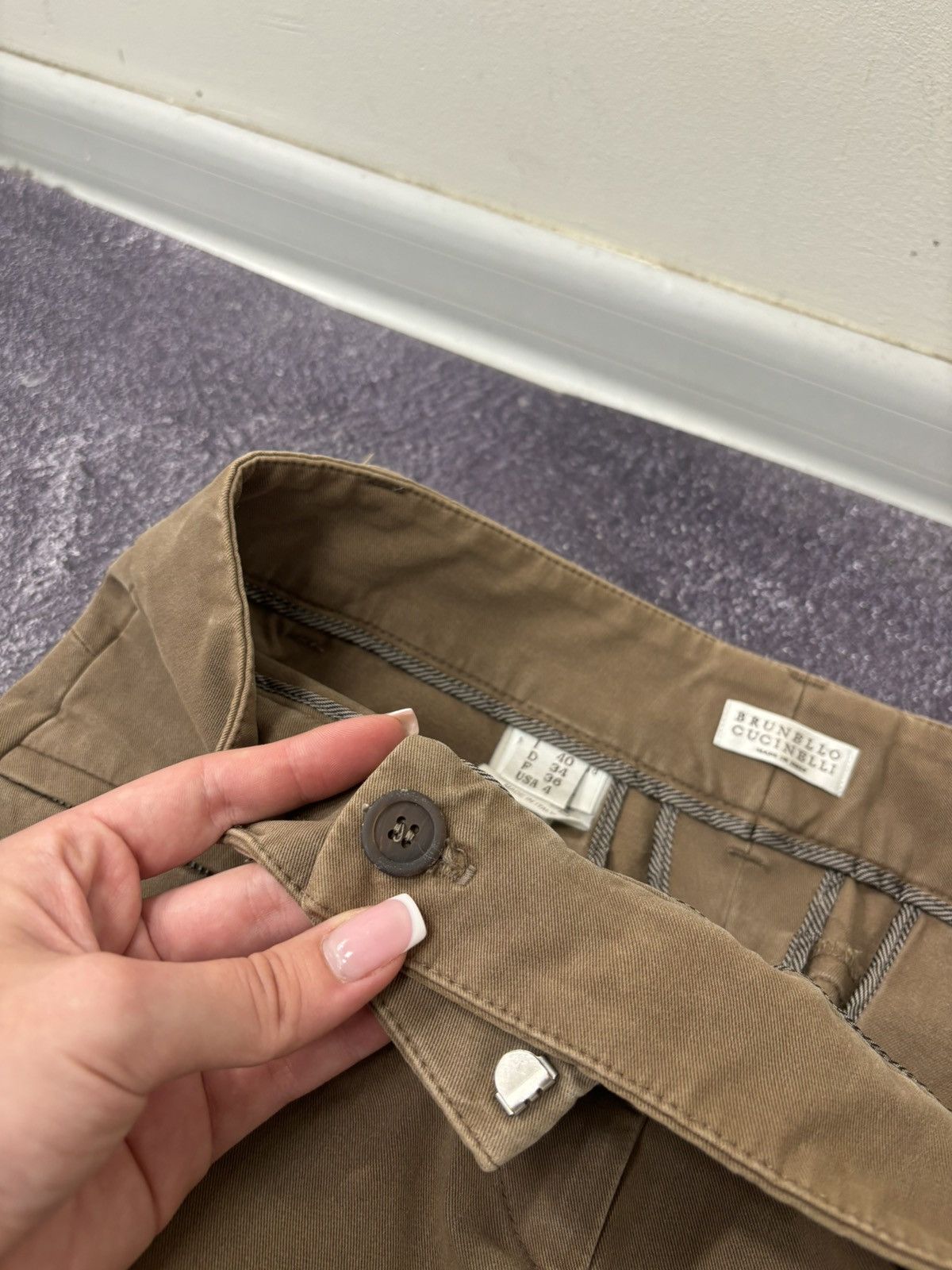Brunello Cucinelli Brunello Cucinelli Women’s Italian Brown Ankle Chino Pants Size 27" / US 4 / IT 40 - 10 Thumbnail