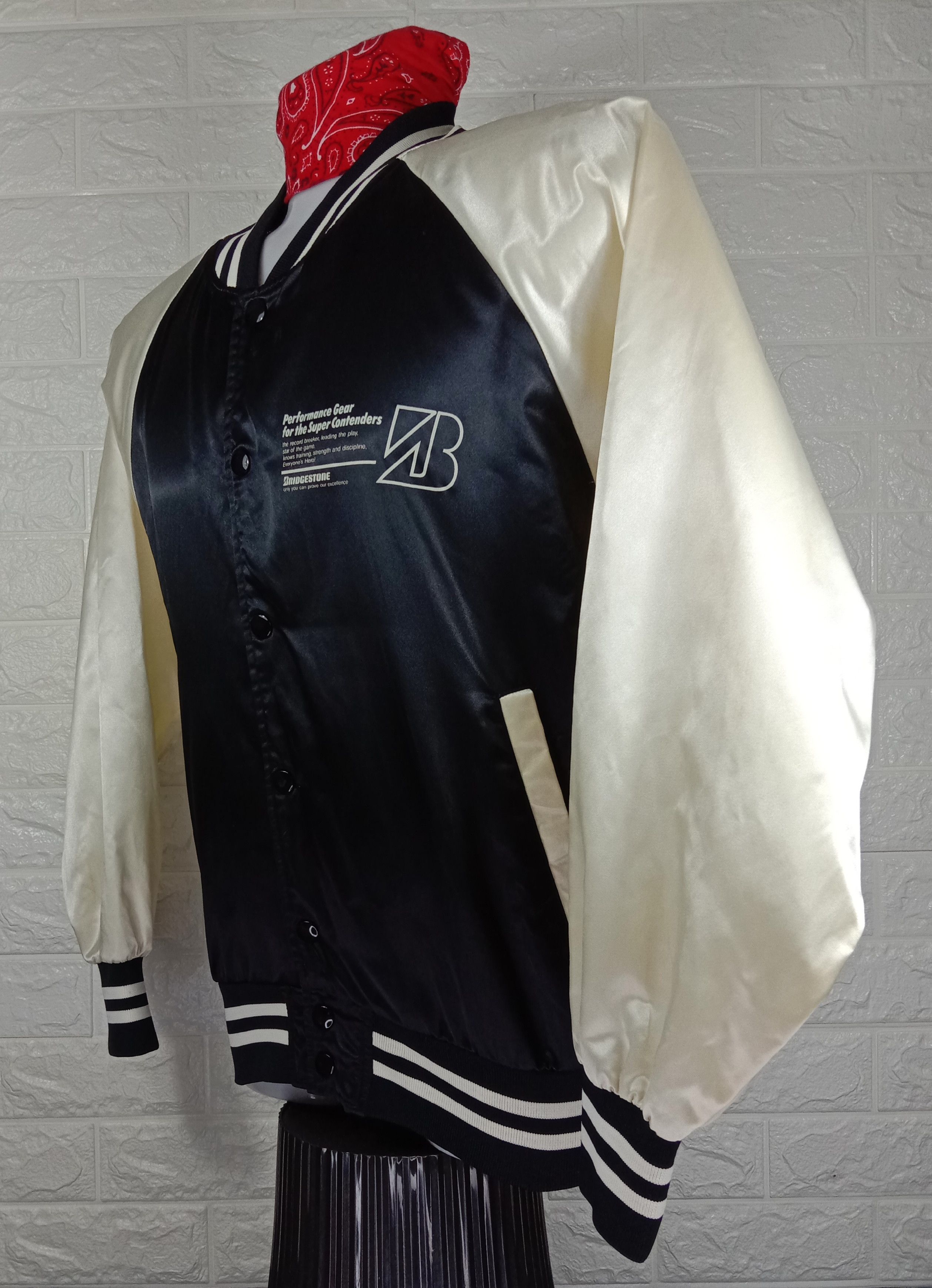 Japanese Brand Vintage Bridgestone The Super Contender Racing Jacket Size US L / EU 52-54 / 3 - 4 Thumbnail