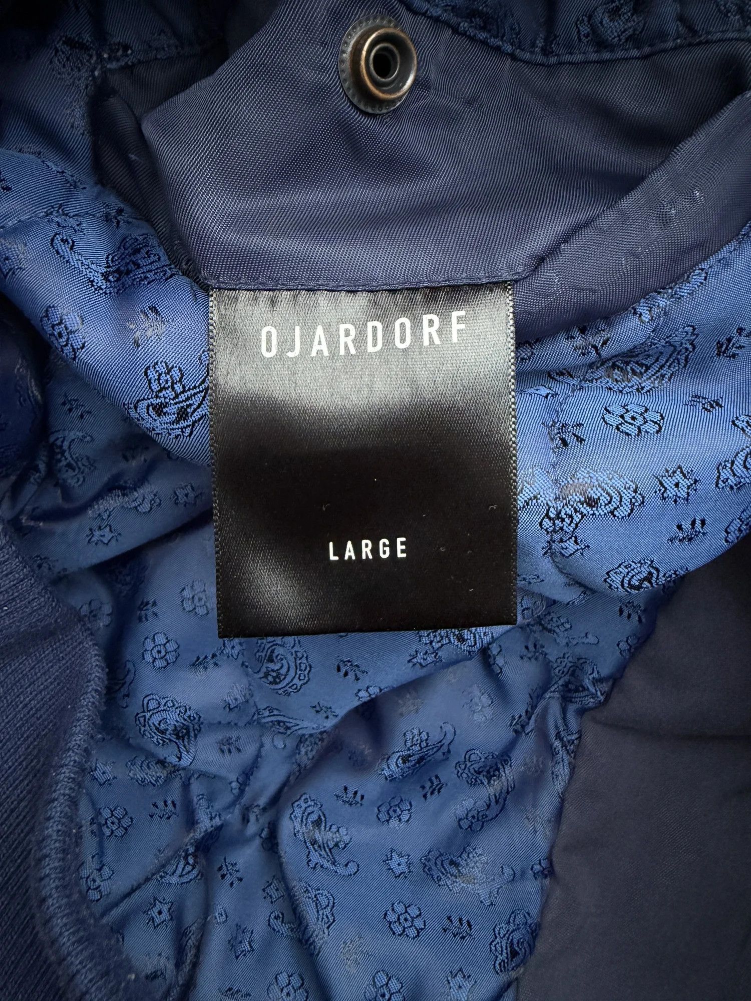 Ojardorf Ofiles 5-pocket Indigo Denim Bomber Jacket Size US L / EU 52-54 / 3 - 5 Thumbnail