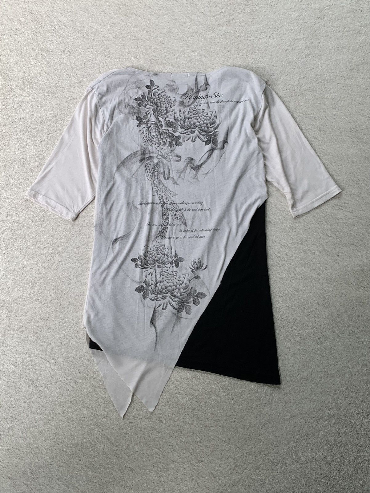 Tornado Mart 2000s Berning Sho Double Layer Assymetric Tshirt Size US M / EU 48-50 / 2 - 4 Thumbnail