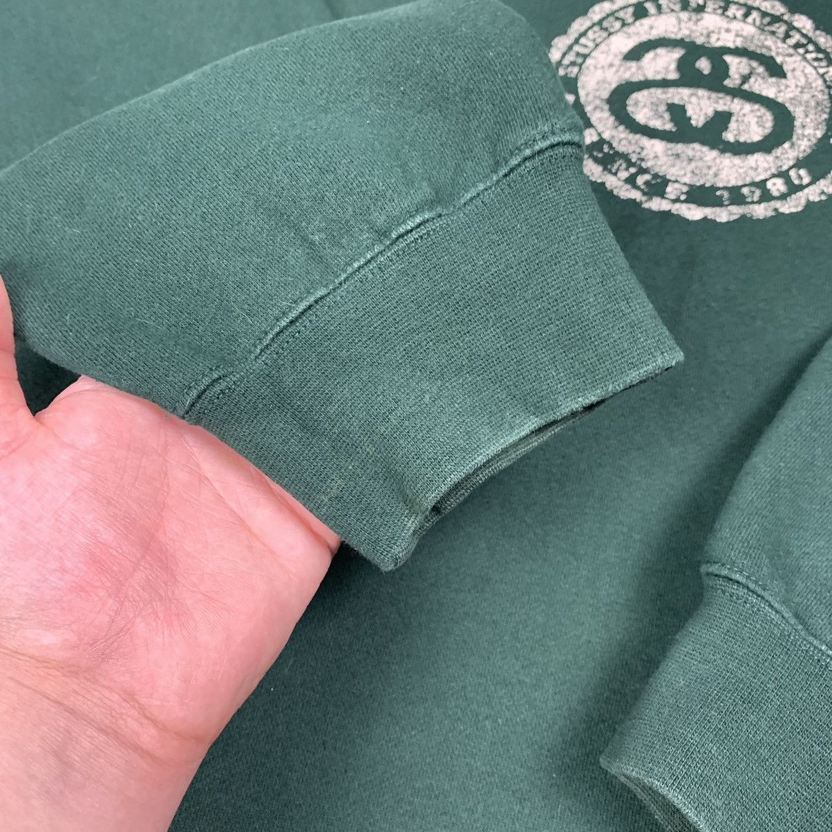 Stussy 🎱 Vintage Stussy International 1980 Sweatshirt Size M Green Size US M / EU 48-50 / 2 - 12 Thumbnail