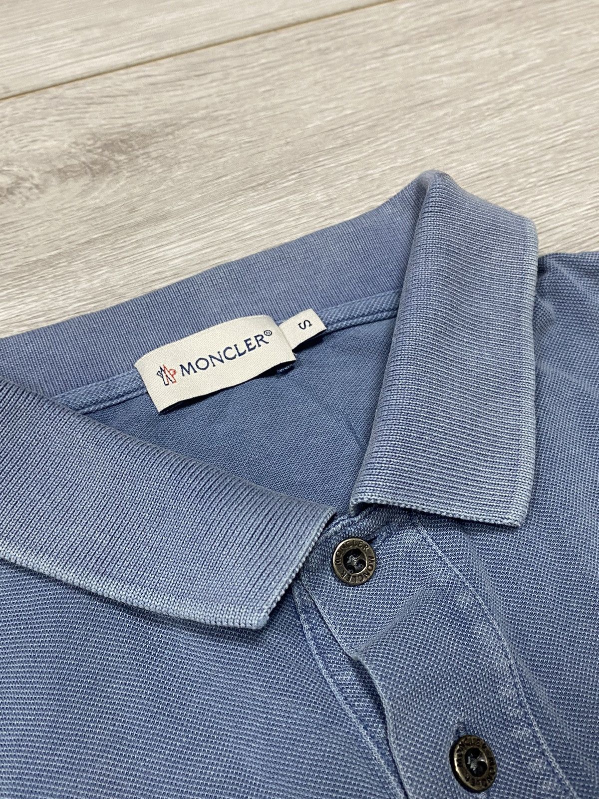 Moncler Moncler vintage big logo polo Manica Corta Size US S / EU 44-46 / 1 - 4 Thumbnail