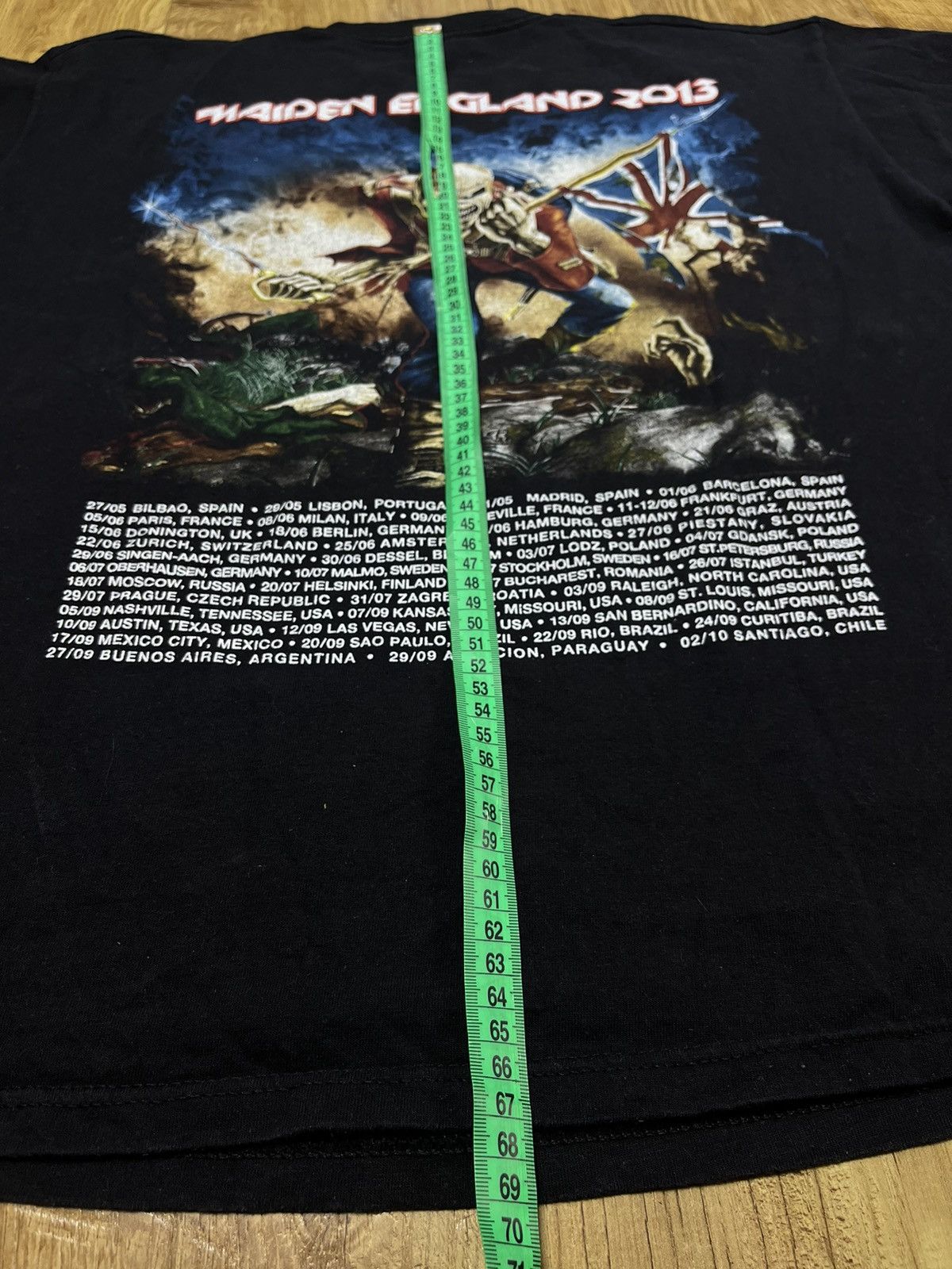 Band Tees × Vintage Opium Iron Maiden England Tour 2013 T-Shirt Size US L / EU 52-54 / 3 - 4 Thumbnail