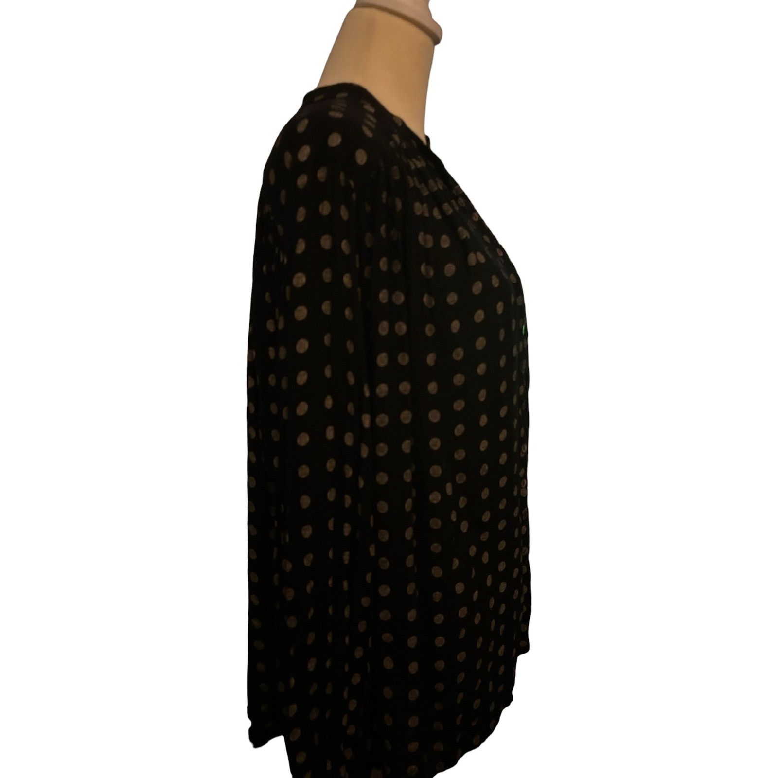 Free People Free People Black and White Print Blouse, Size XS Size XS / US 0-2 / IT 36-38 - 3 Thumbnail