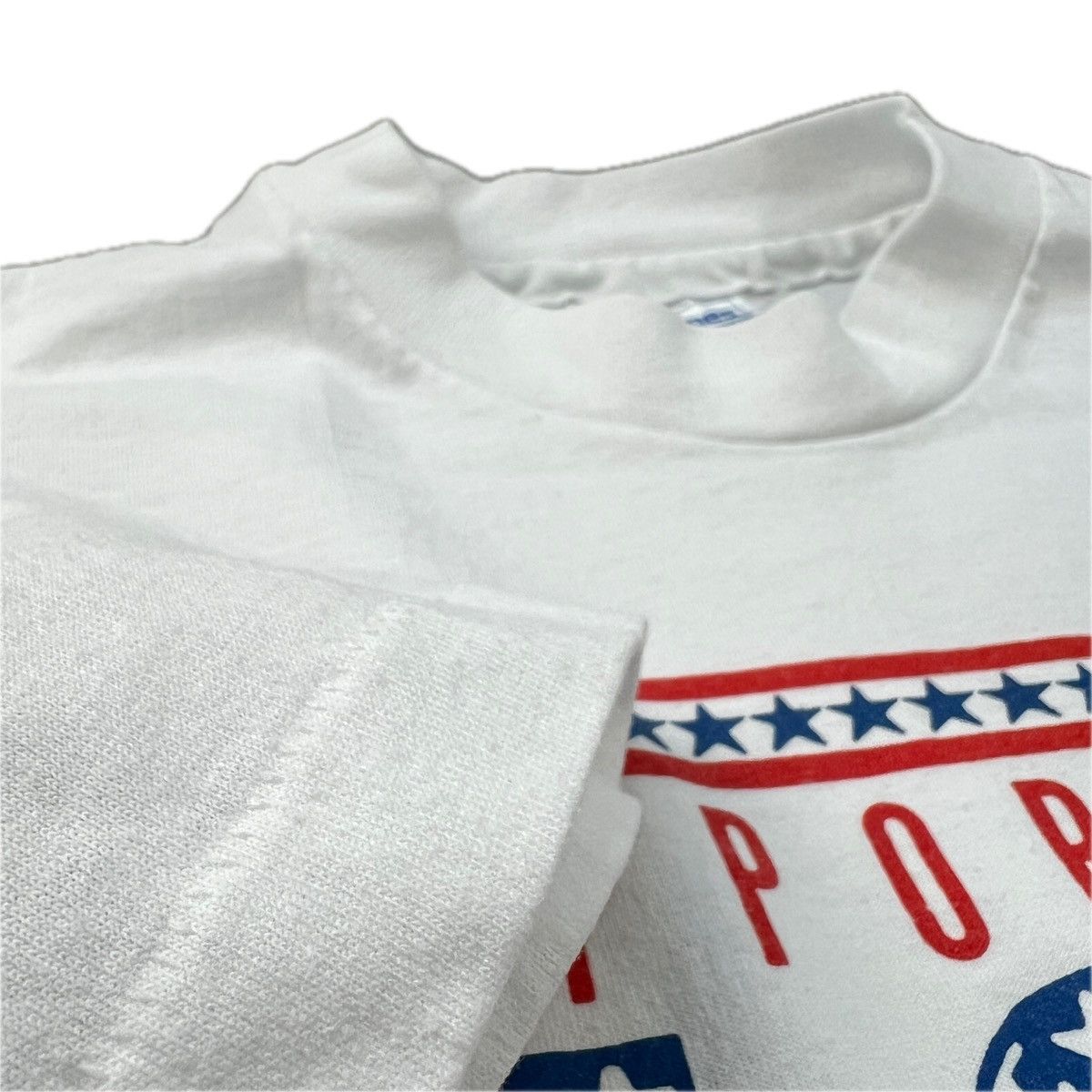 Hanes 1990s Vintage Single Stitch USA SUPPORT OUR TROOPS Tee Shirt Size US M / EU 48-50 / 2 - 5 Thumbnail