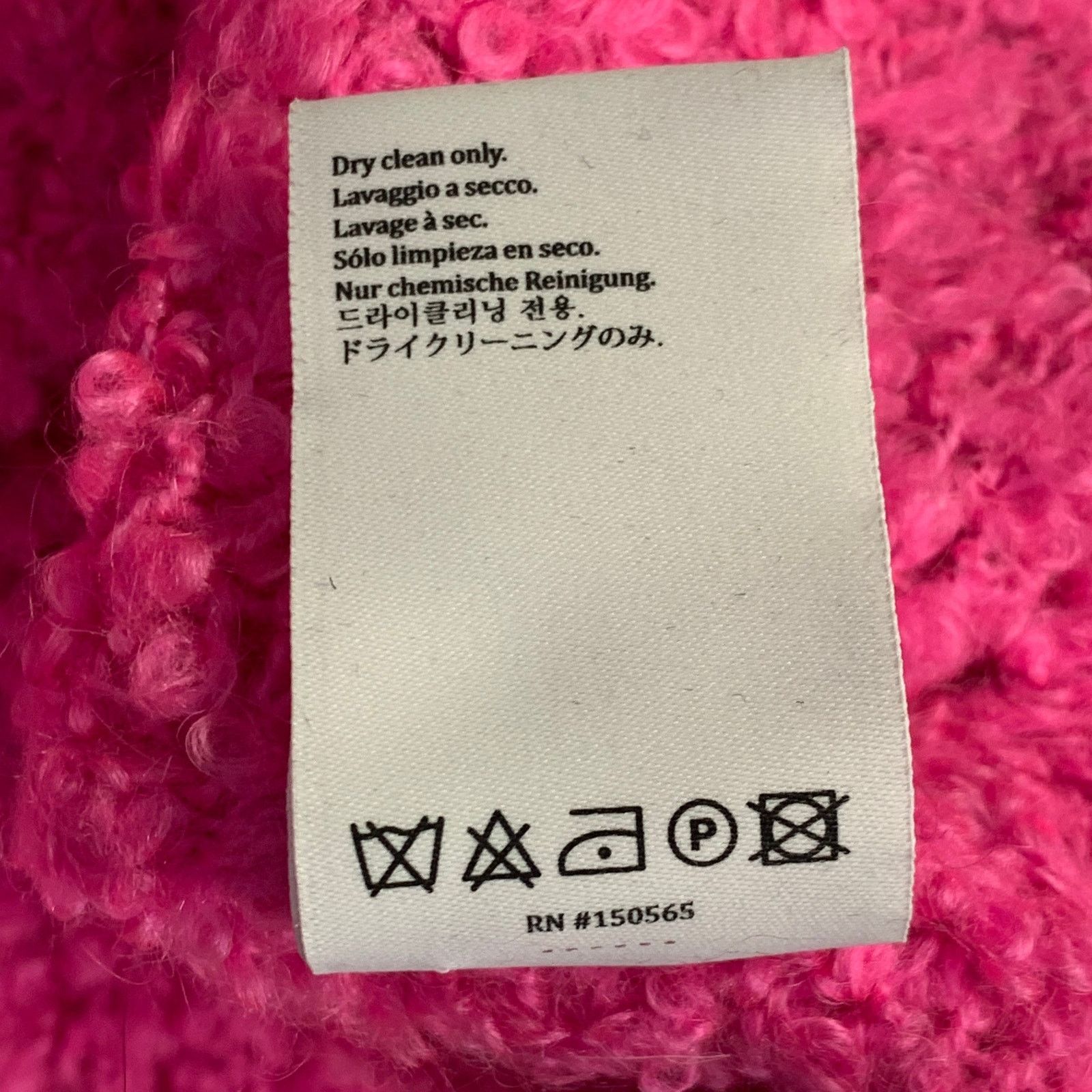 Sies Marjan XS Pink Acrylic Blend Knit Turtleneck Pullover Size XS / US 0-2 / IT 36-38 - 9 Thumbnail